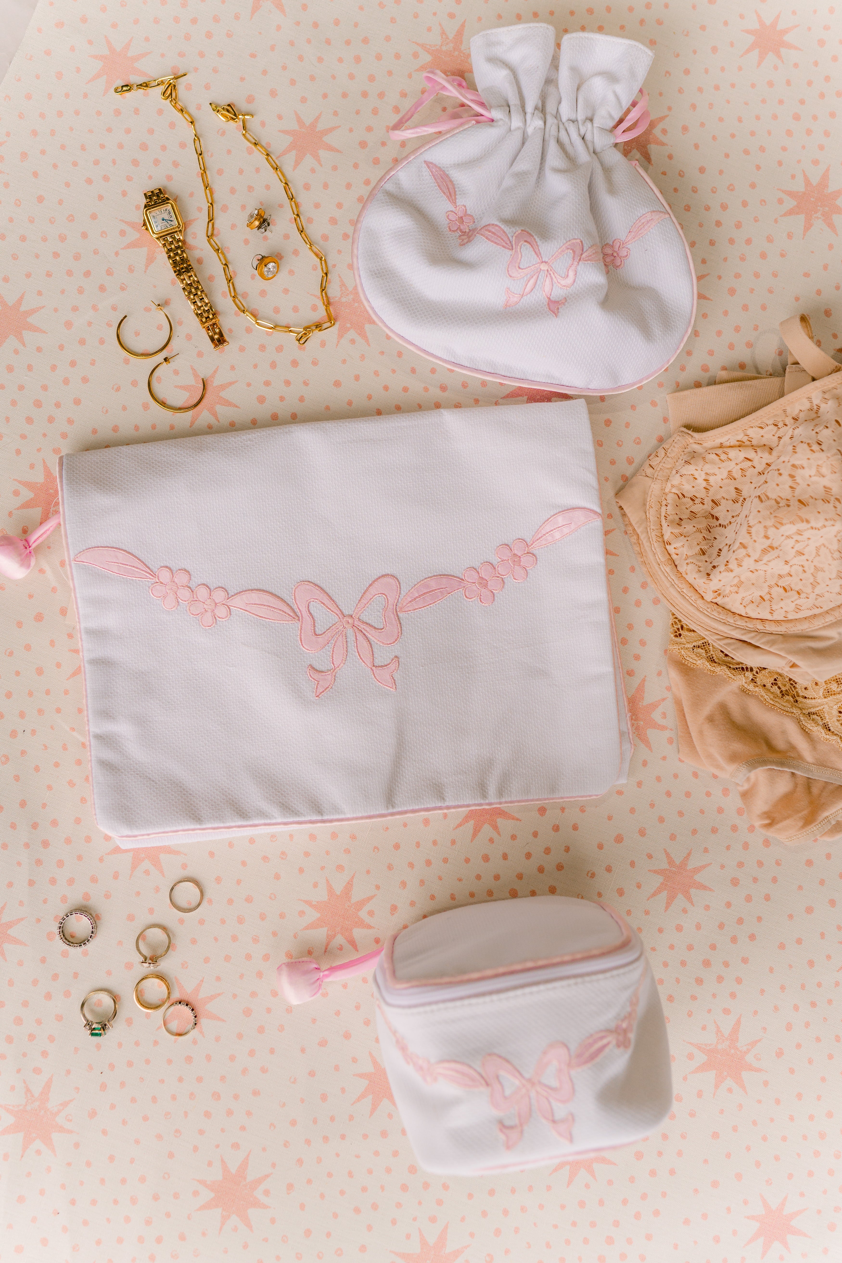Floral Bow Lingerie Envelope