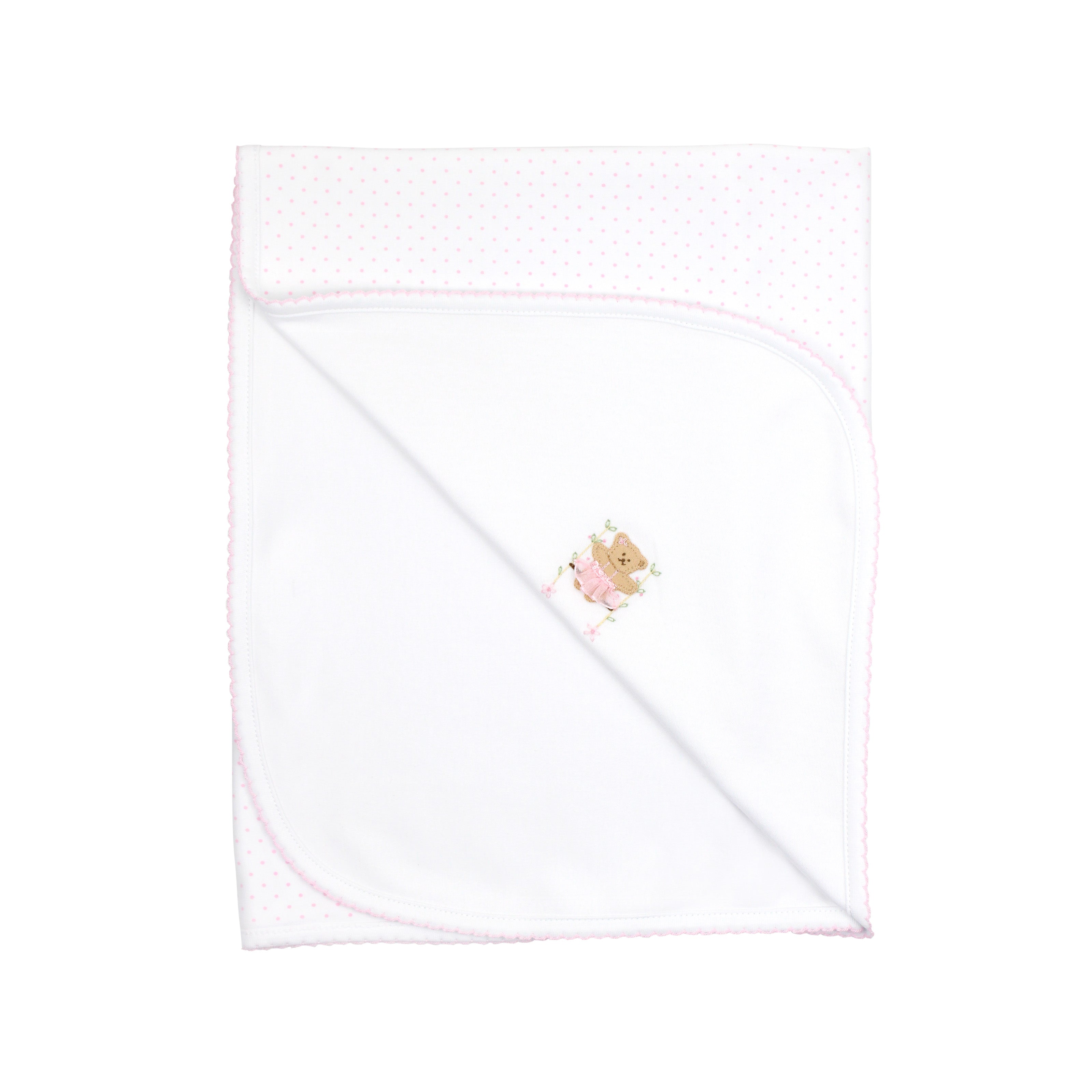 The Sweet Bear Embroidery And Printed Set 4 Pieces | Baby Girl