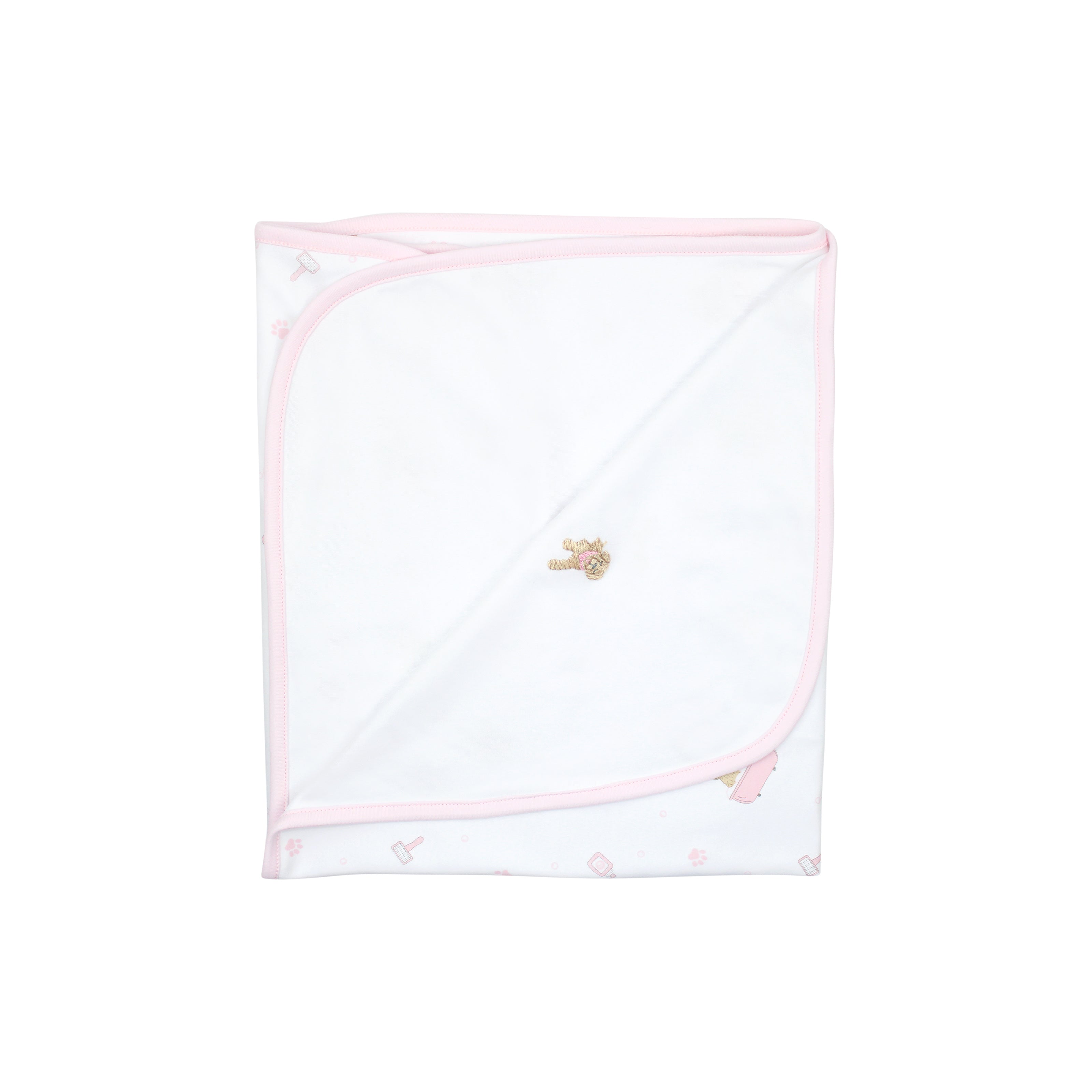 Pet Spa Embroidery And Printed Set 2 Pieces | Baby Girl