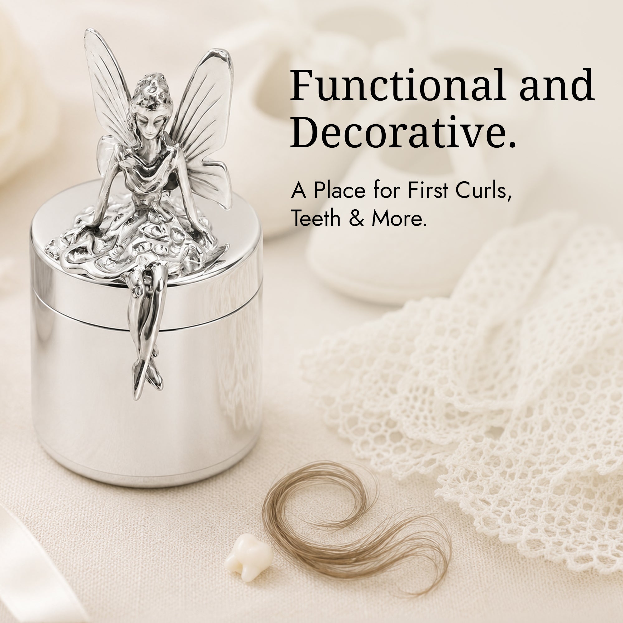Sterling Silver Tooth Fairy Keepsake Box By Krysaliis
