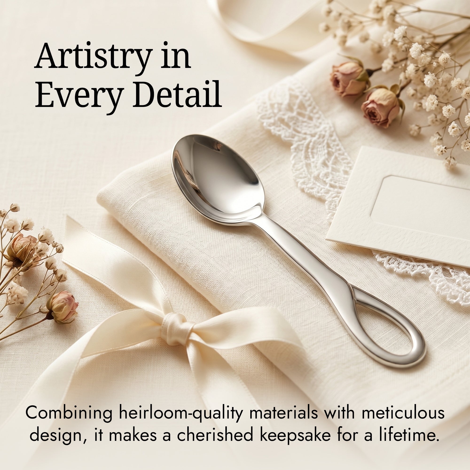Sophie Sterling Silver Baby Feeding Spoon By Krysaliis