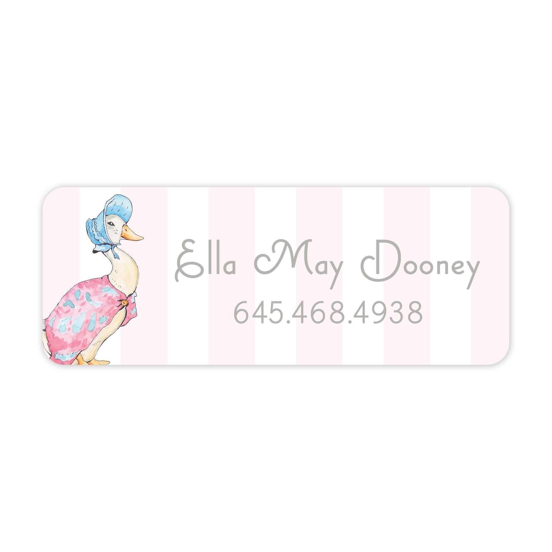 Puddle Duck Vinyl School Labels
