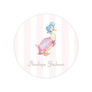 Puddle Duck Round Vinyl School Labels