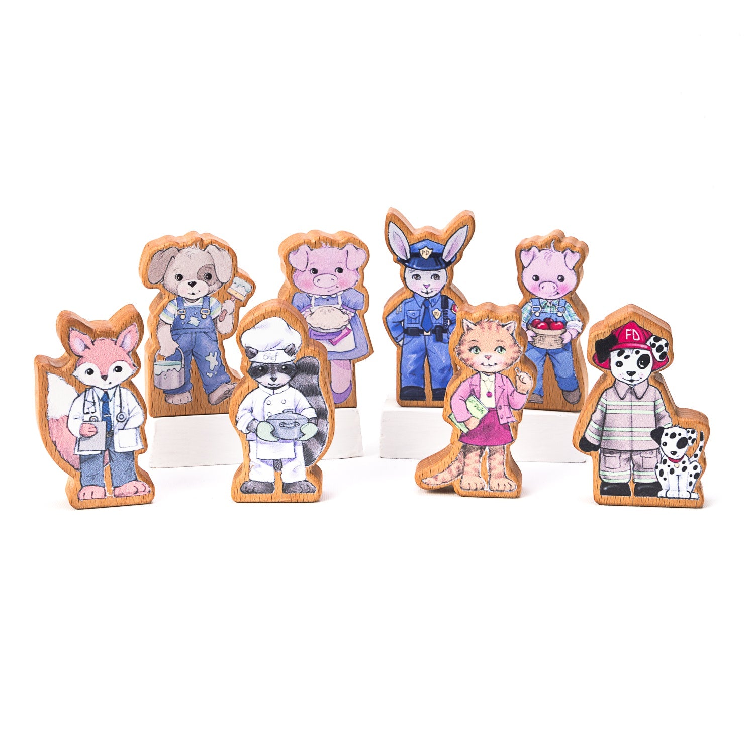 Finger Puppet Set | Solid Wood | Made In The Usa 🇺🇸