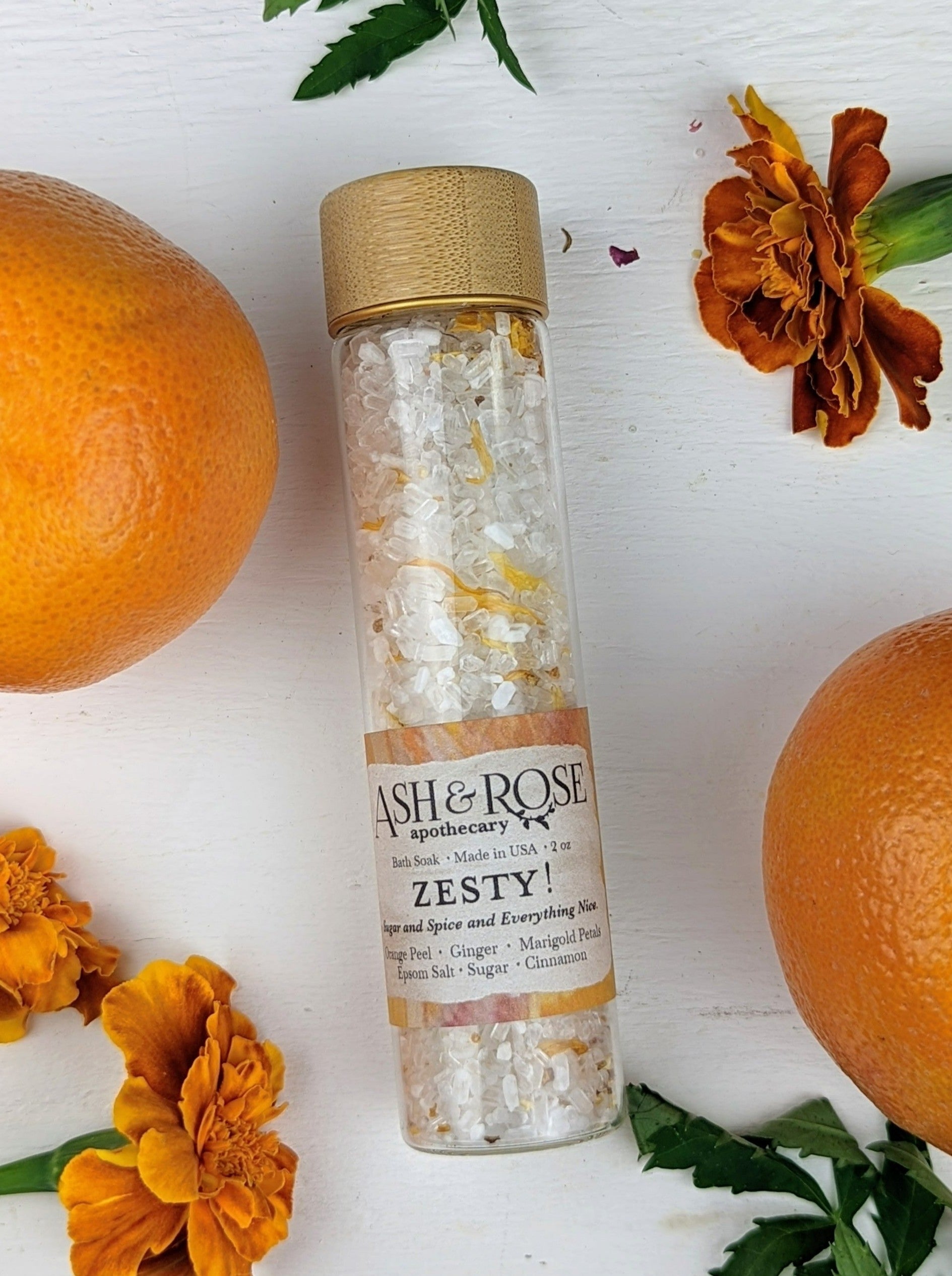 Zesty! Orange Ginger Bath Soak Vial