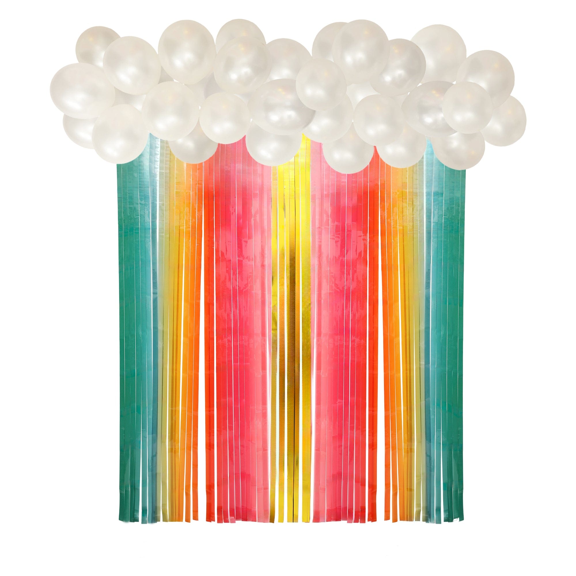 Over The Rainbow Balloon And Streamer Backdrop