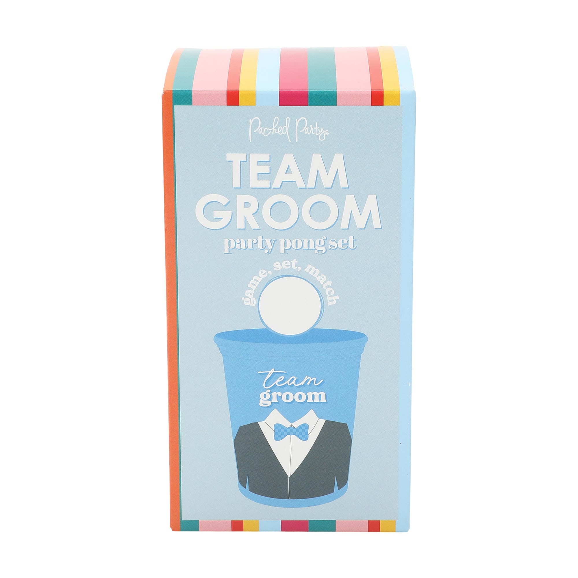Team Bride Vs. Team Groom Bachelorette & Wedding Shower Pong Set (12ct)