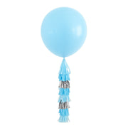 Jumbo Blue Balloon With Tassel