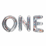 One & Fun First Birthday Confetti-filled Balloon Banner