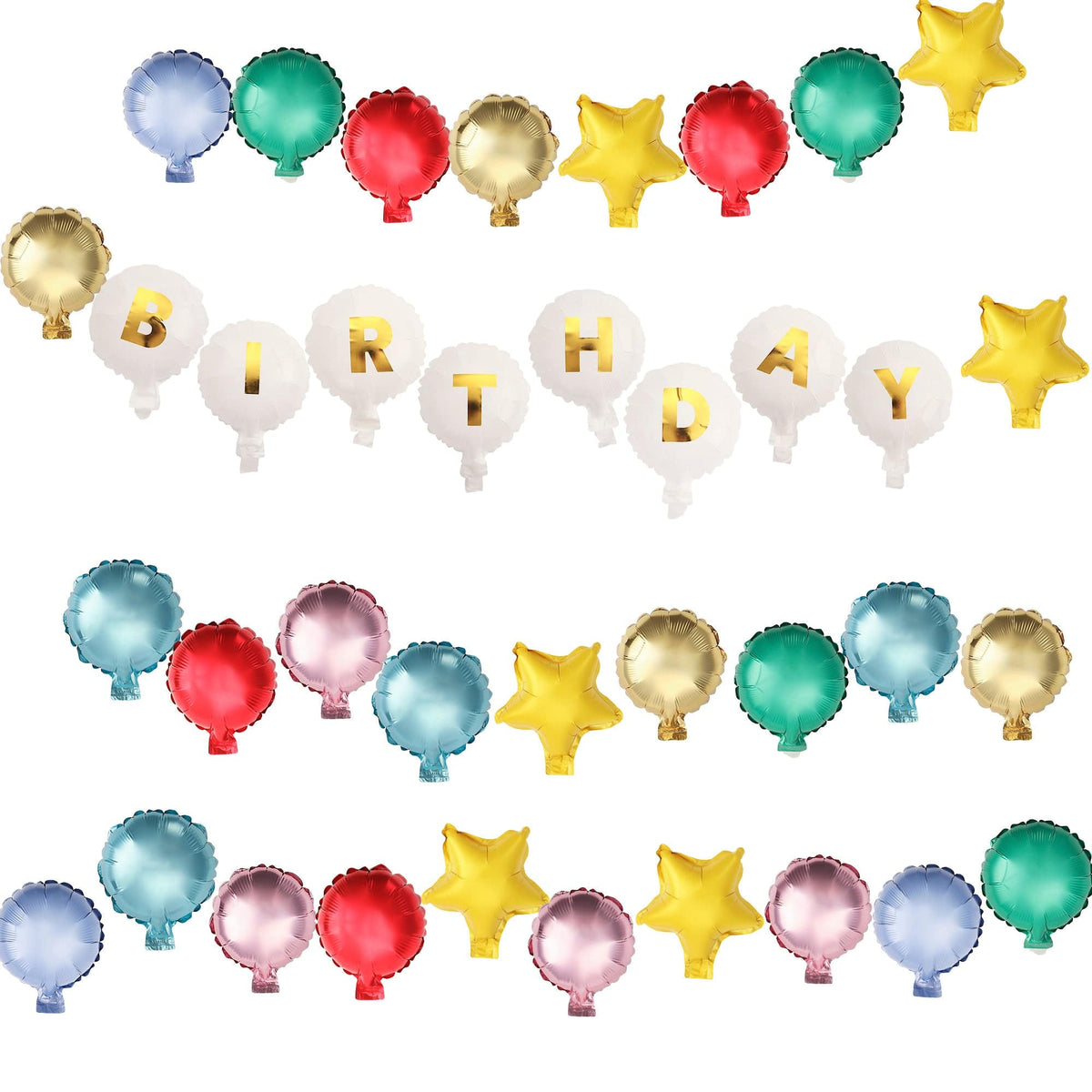 Beaded In Fun Customizable Balloon Garland Banner (60 Ct)