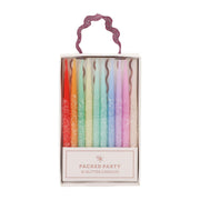 Rainbow Glitter Birthday Candles (set Of 10)