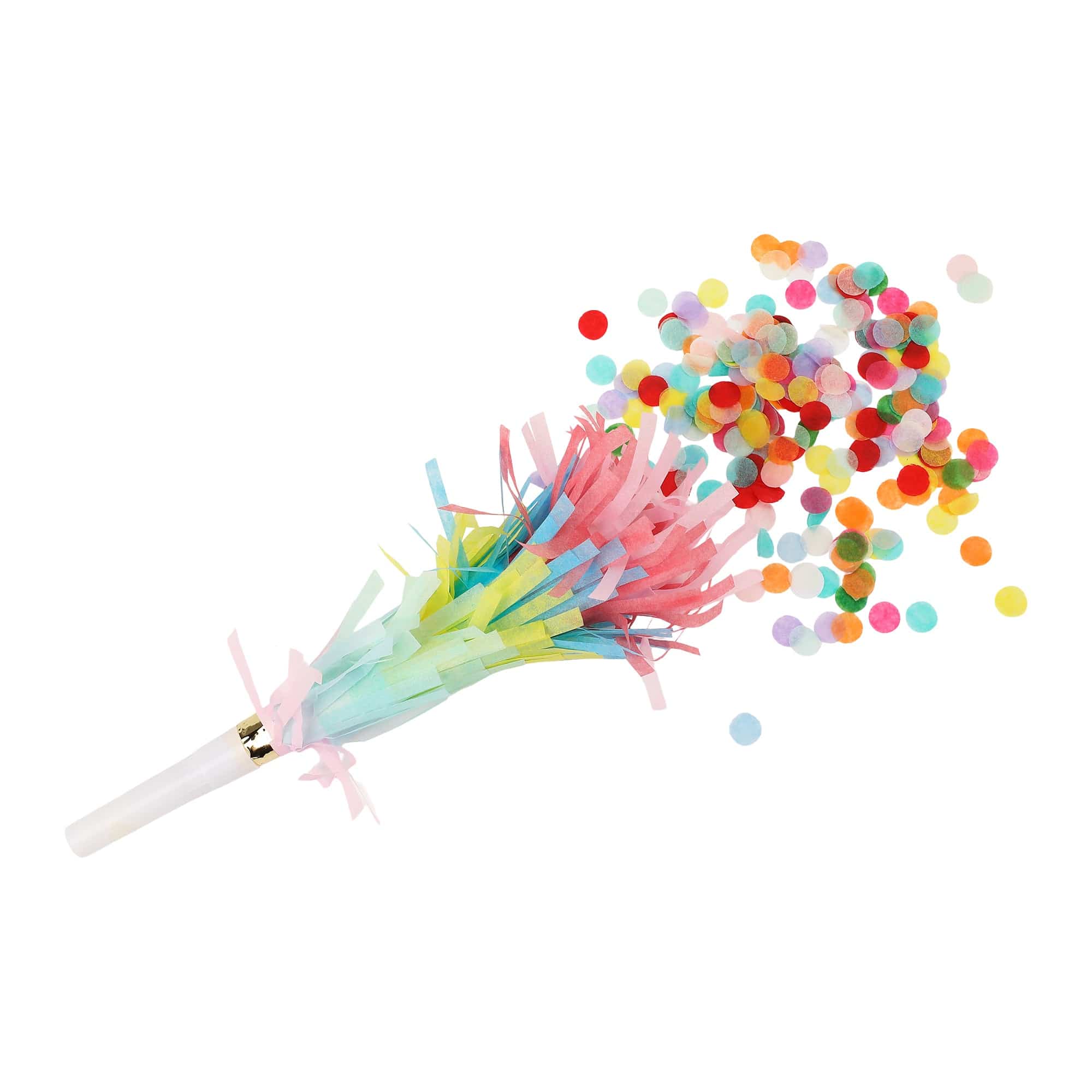 Confetti Burst Fringe Party Blowers (6 Count)
