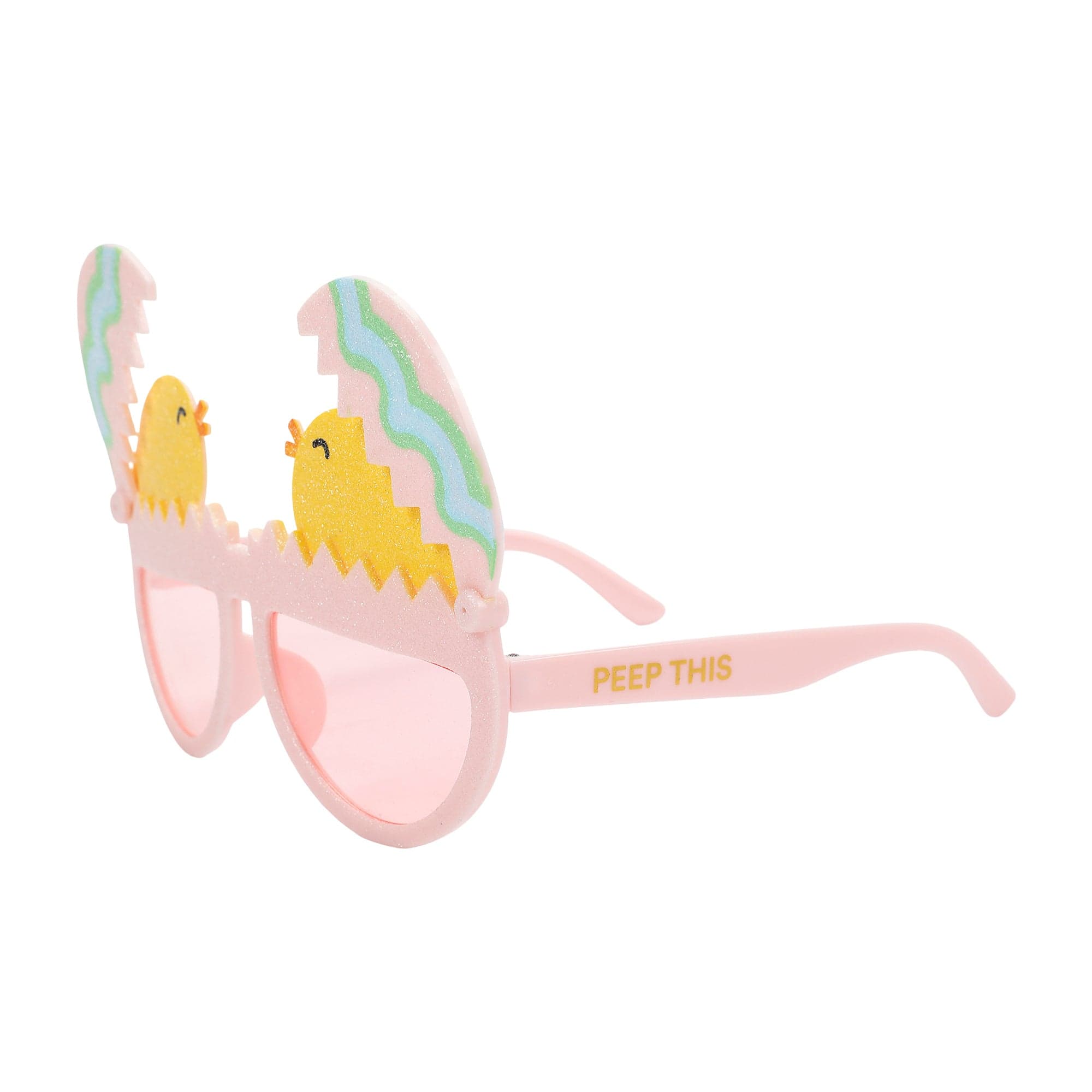 Peek-a-boo Chick Novelty Glasses (single Or Set Of 4)
