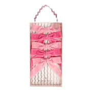 Pink Velvet Clip-on Bow Set (5 Count)