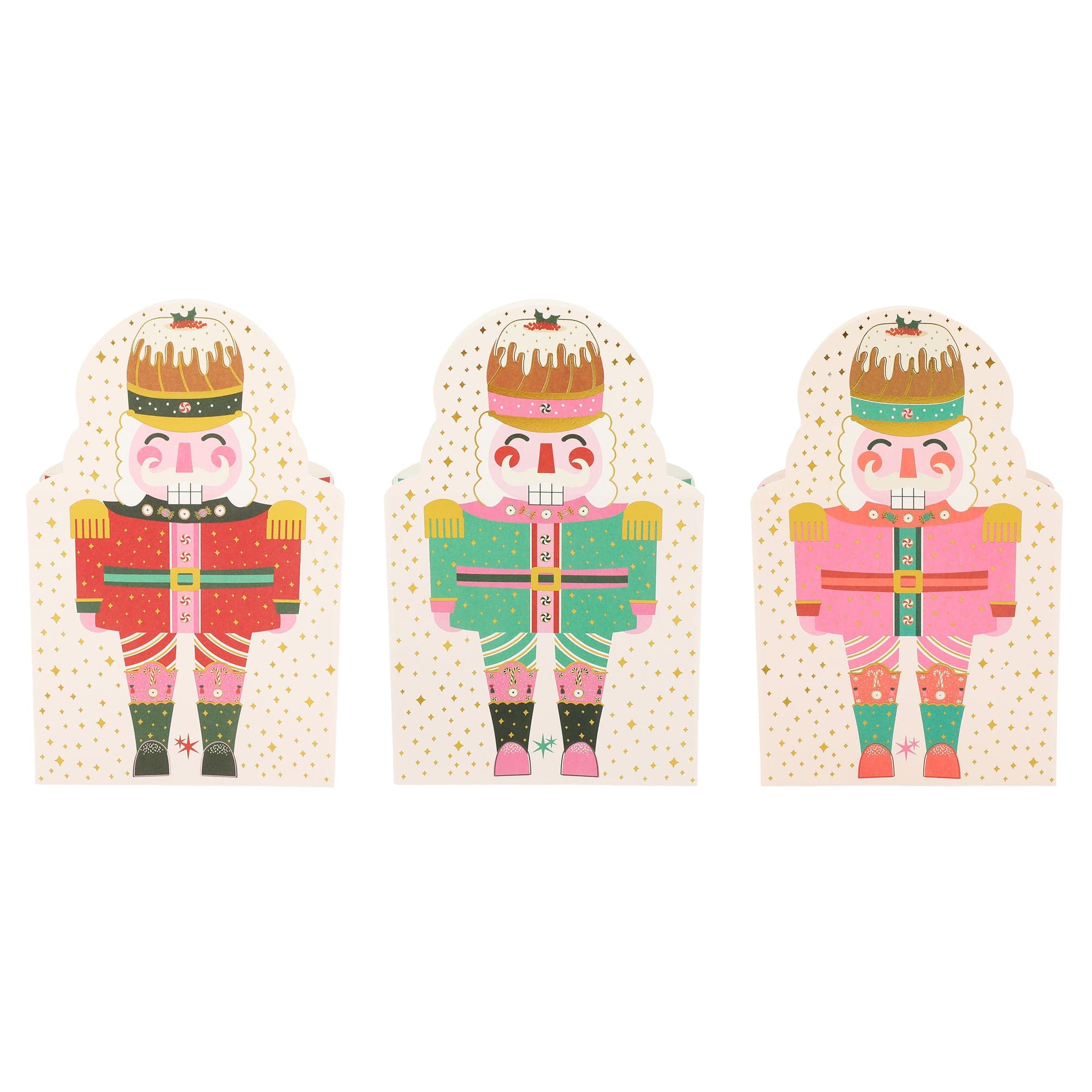 Nutcracker Pop-up Vase Slip Covers (set Of 3)