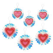 Decorative Hearts Pack -  Table & Hanging Decor (set Of 6)