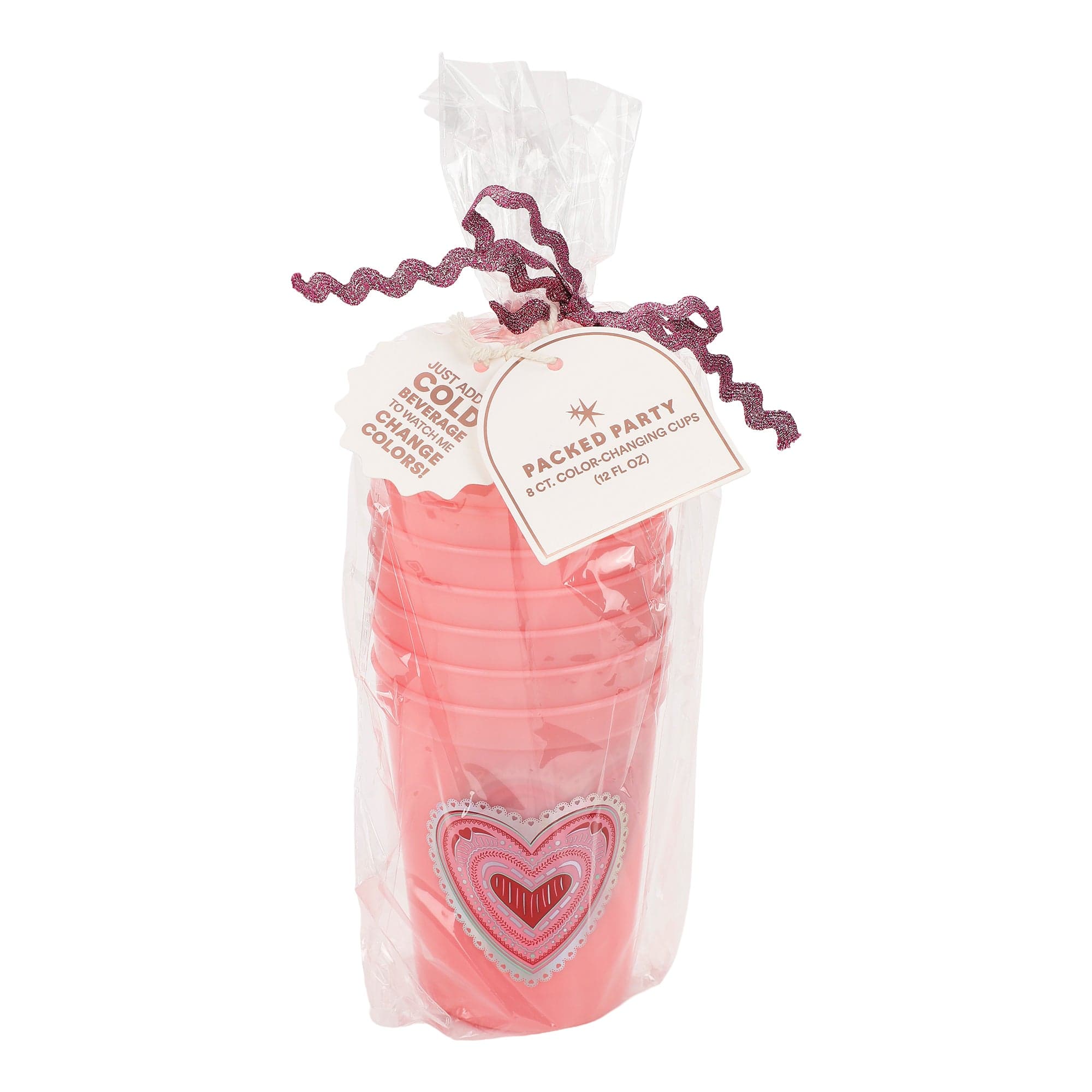 Color Changing Heart Cups (8 Count)