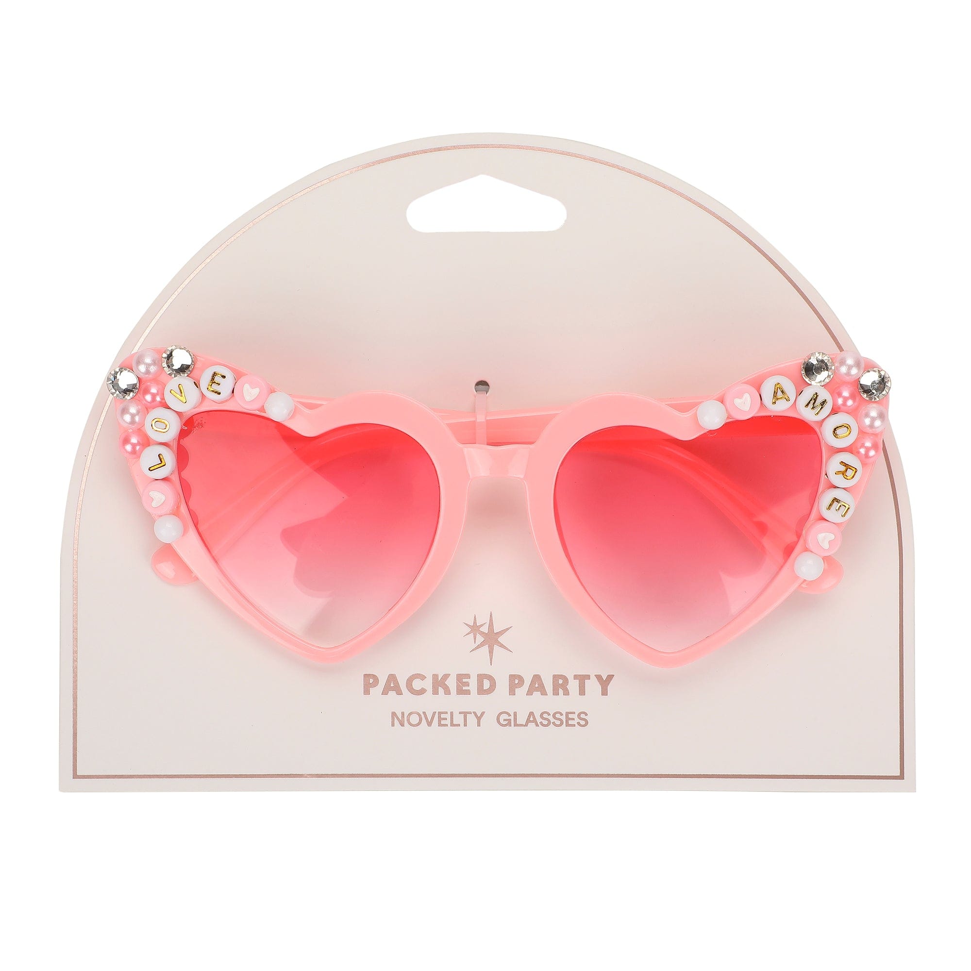 Novelty Heart Glasses (single Or Set Of 4)