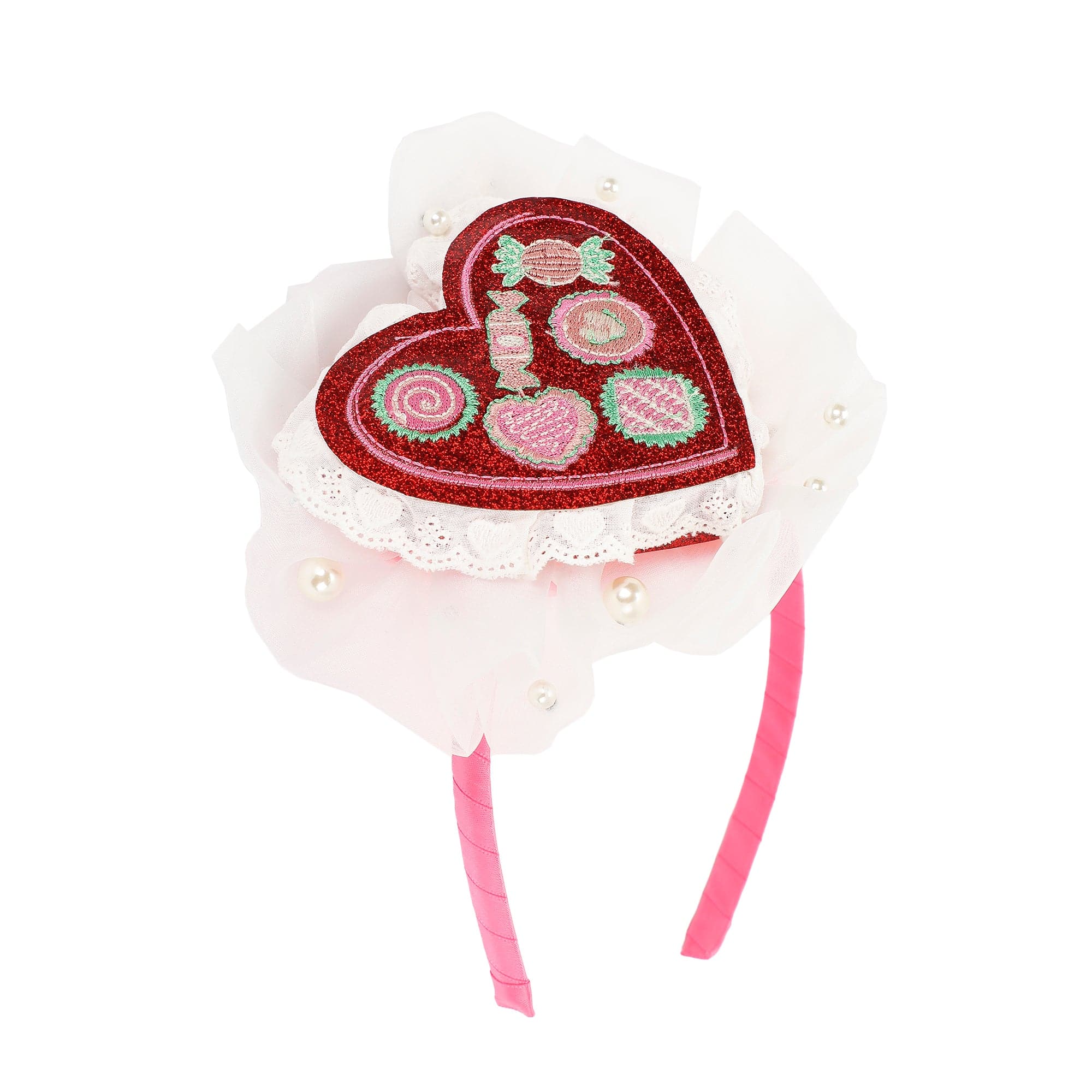 Sweet Treats Heart Novelty Headband (single Or Set Of 4)