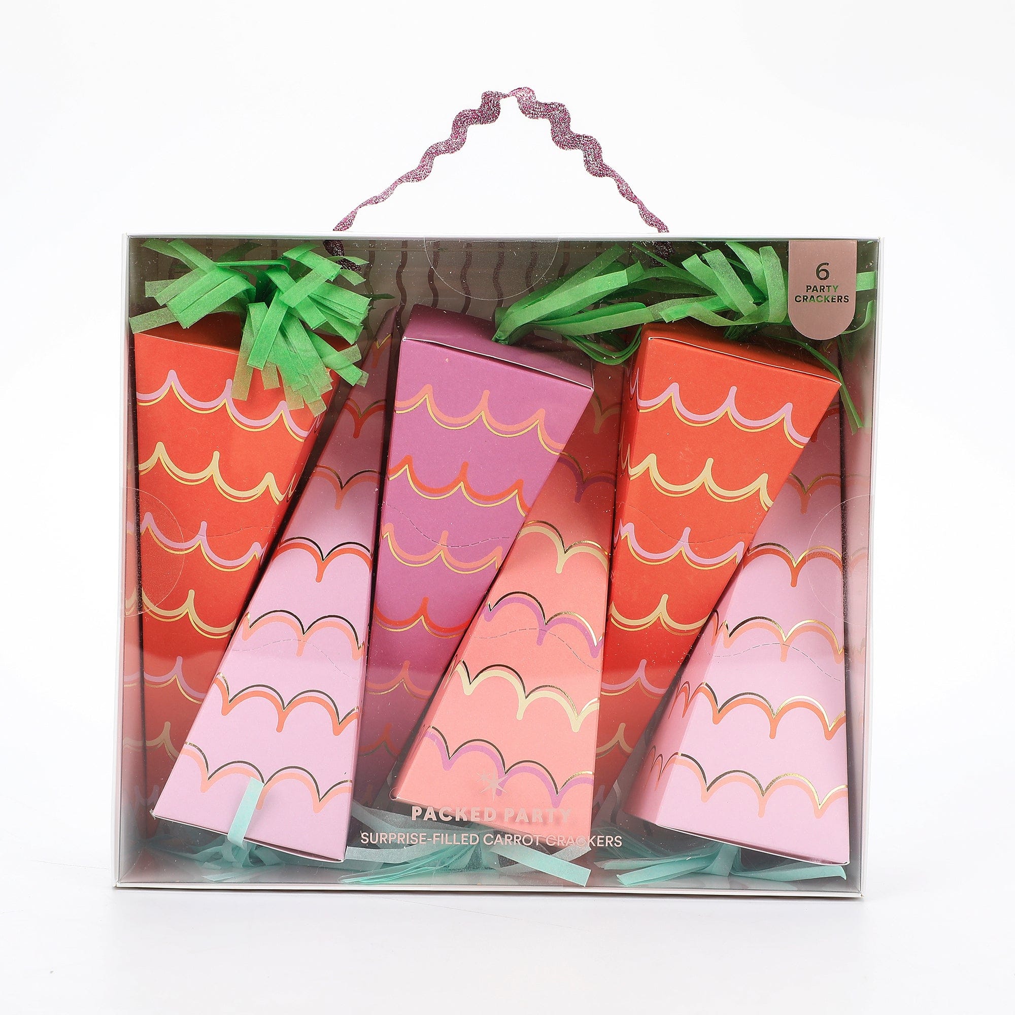 Hop & Pop Carrot Party Crackers (6 Ct)