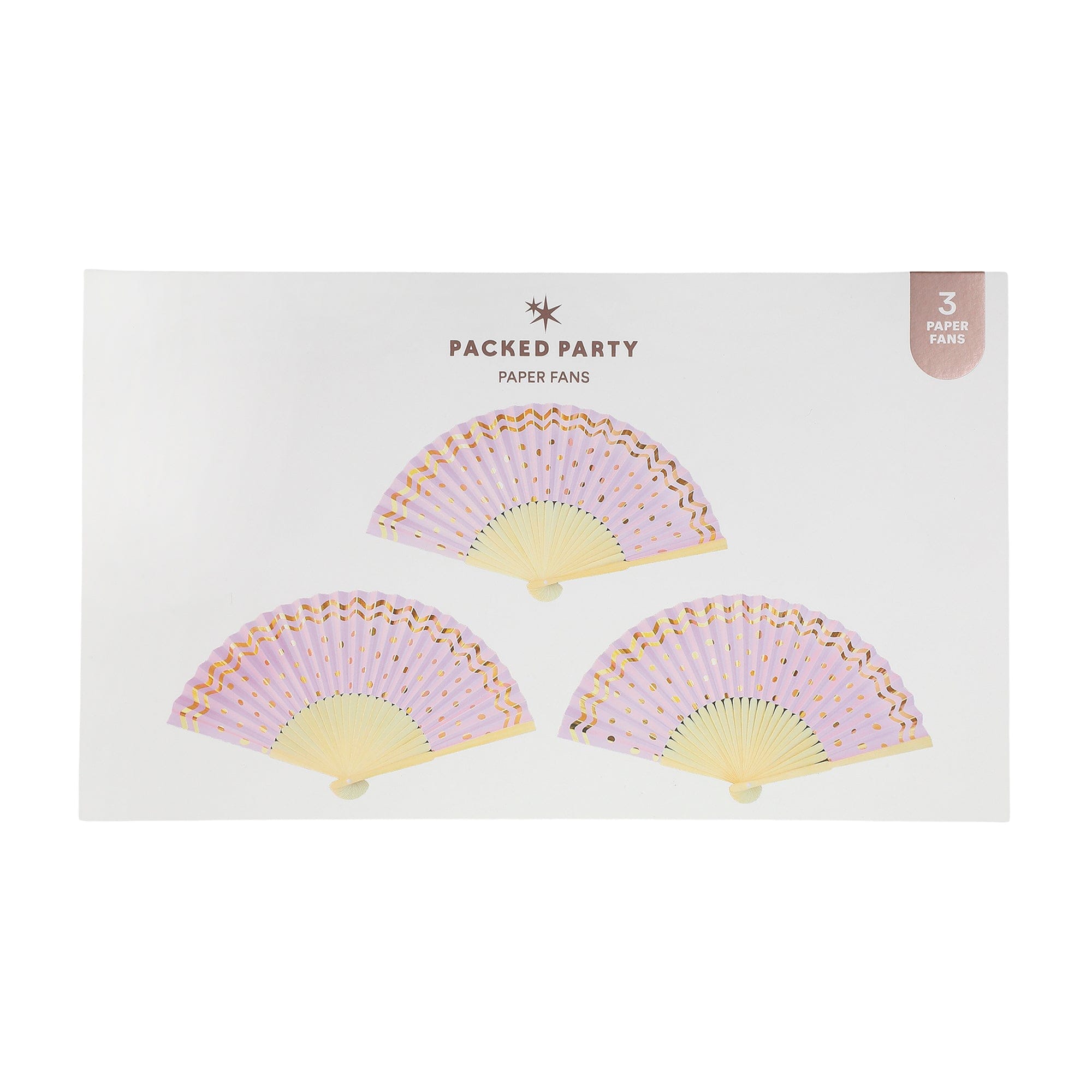 Cabana Club Fans (3 Ct)