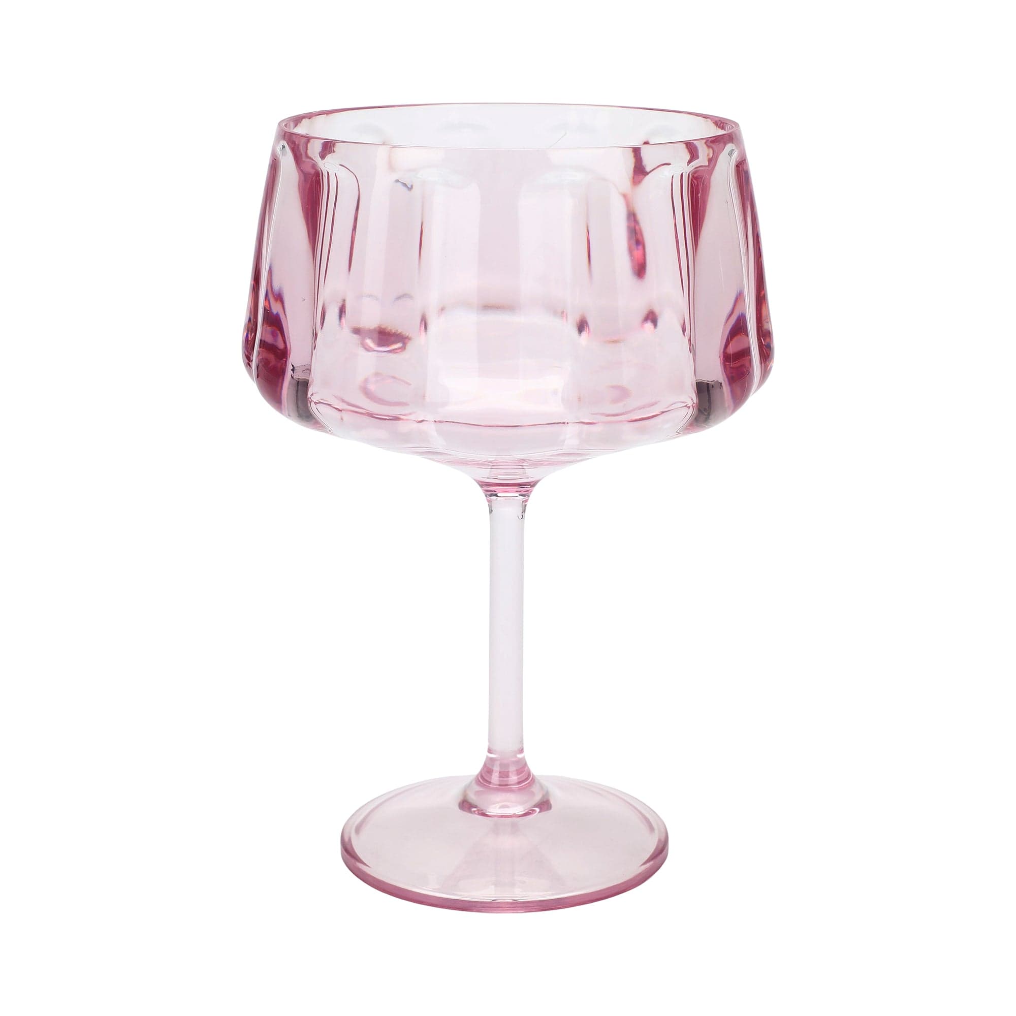 Pretty In Pink Reusable Coupe Glasses (set Of 4)