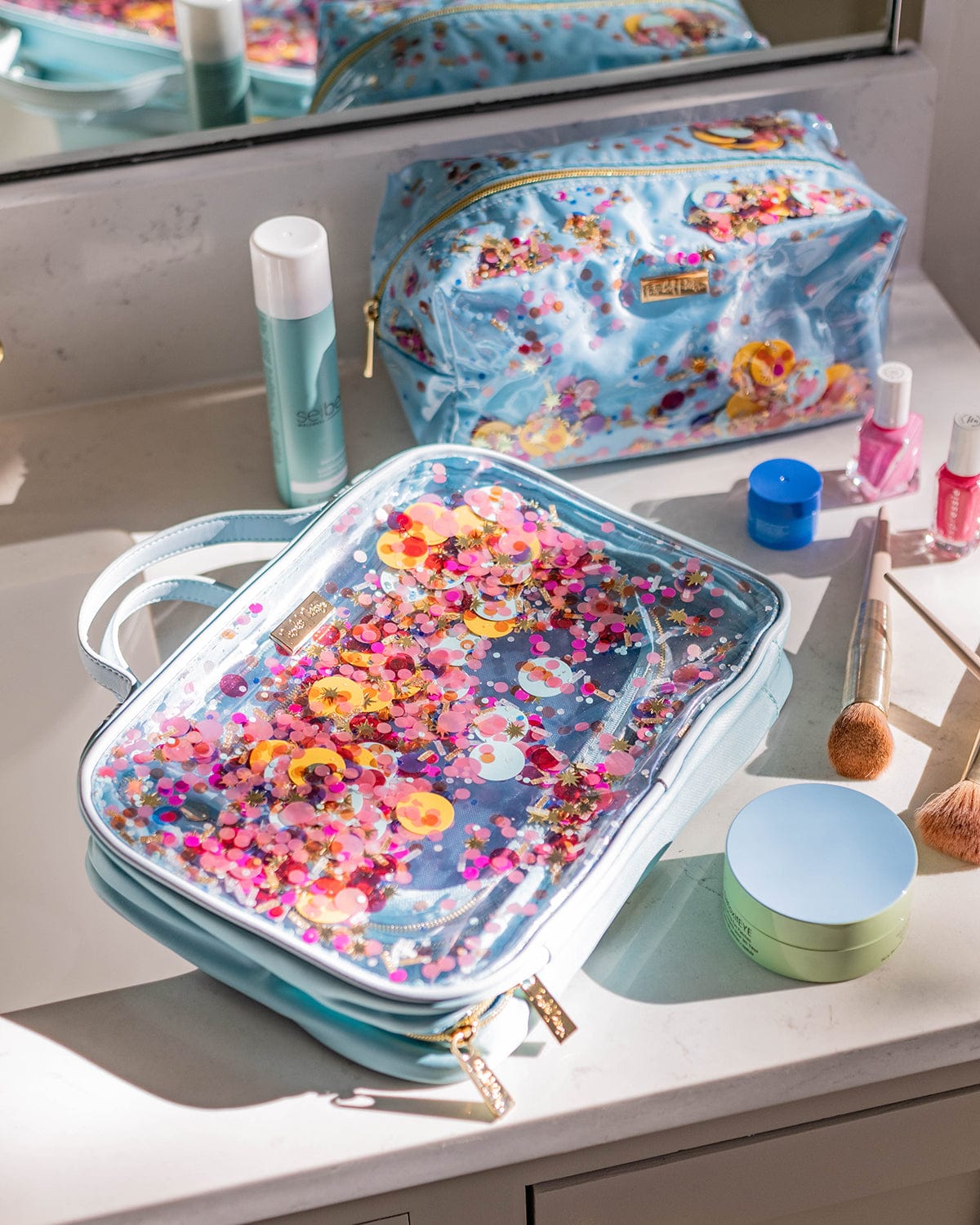 Confetti Travel Makeup And Cosmetic Bag