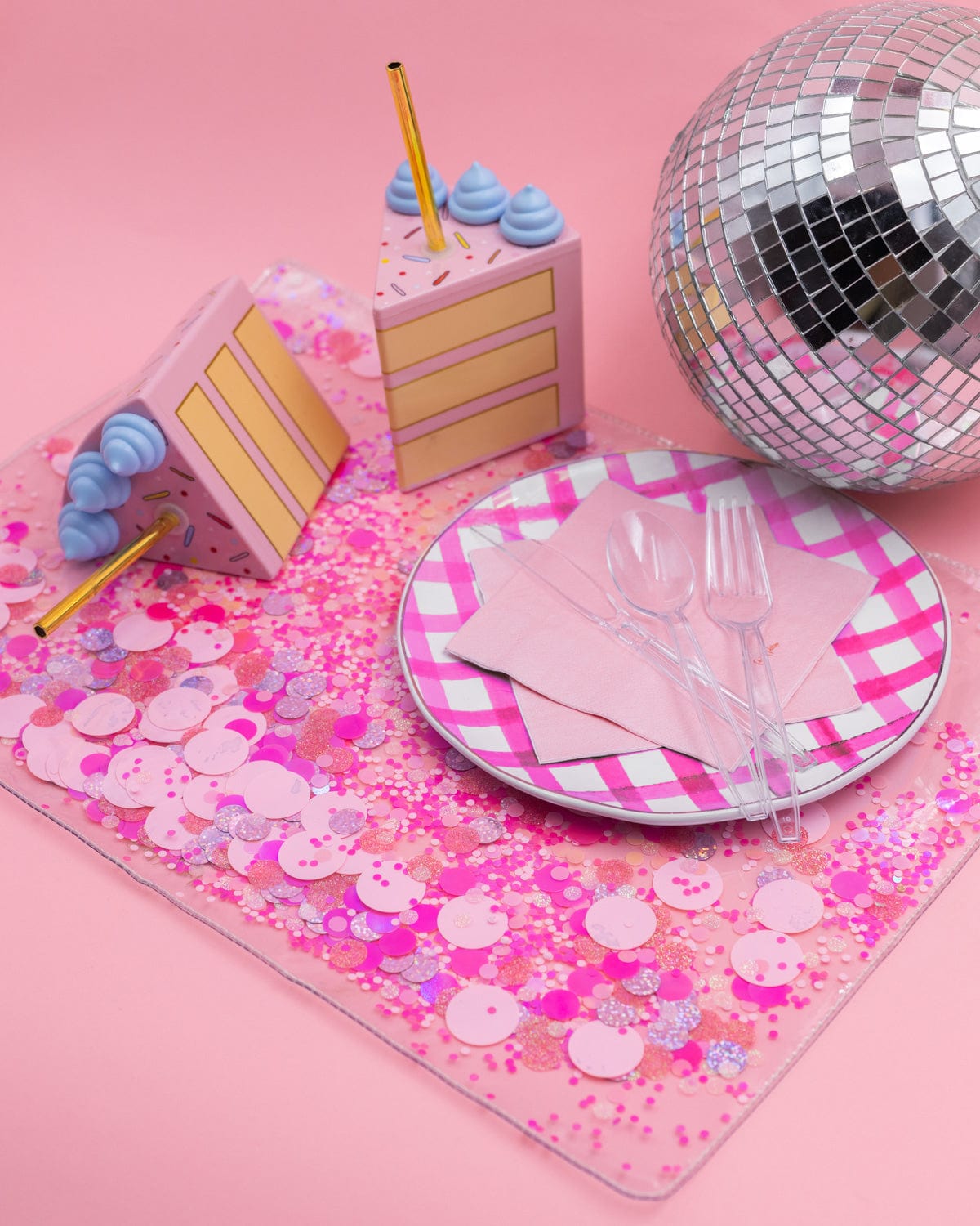 Multi-use Confetti Desk Mat And Placemat