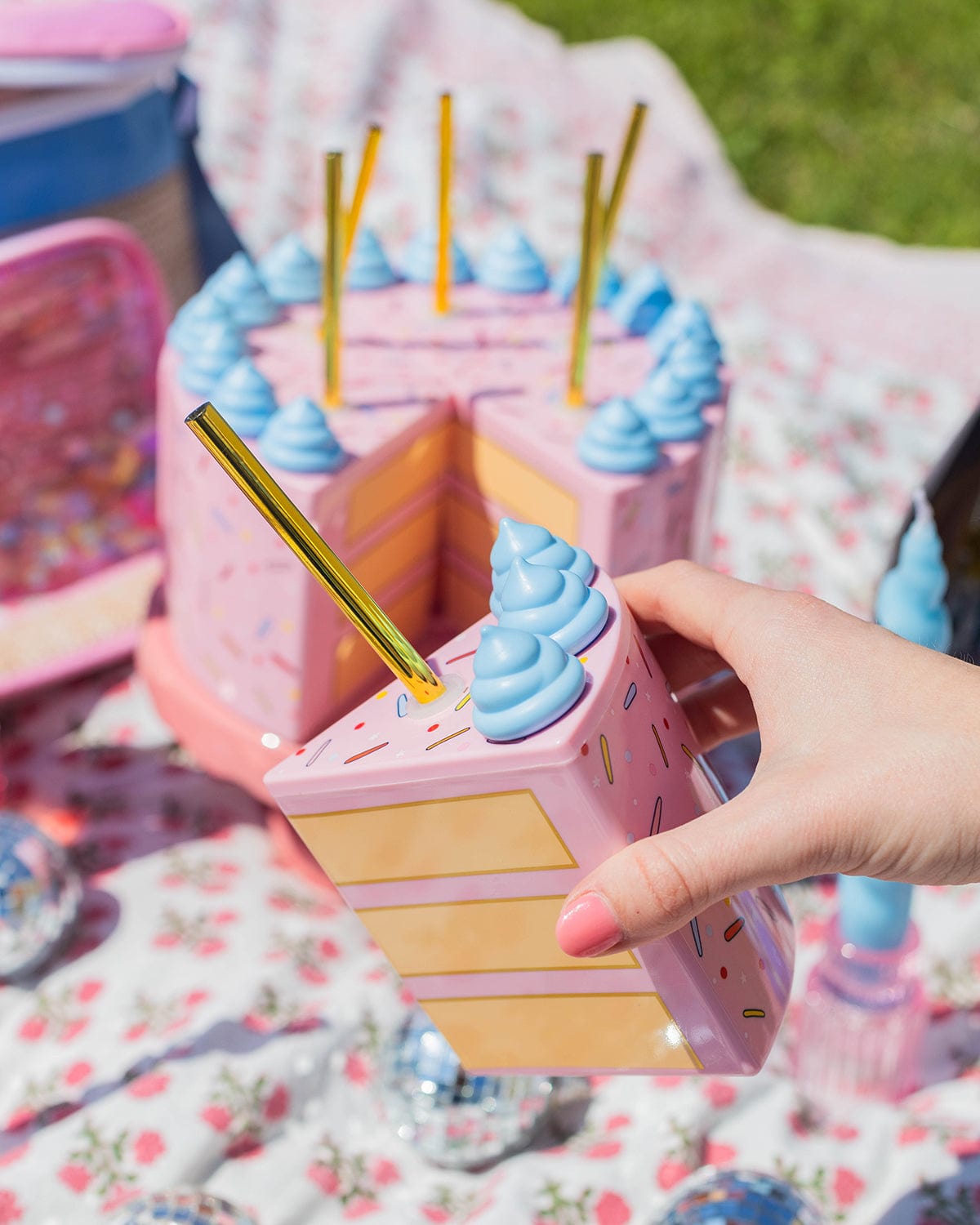 Piece Of Cake Sipper Set (set Of 6)