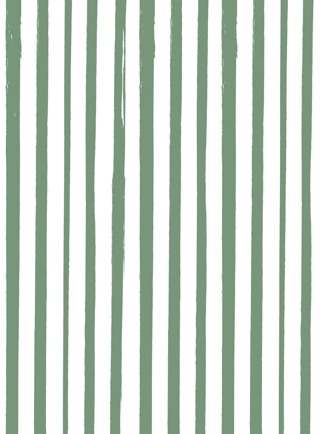 'painted Stripe' Wallpaper By Meri Meri - Dark Sage