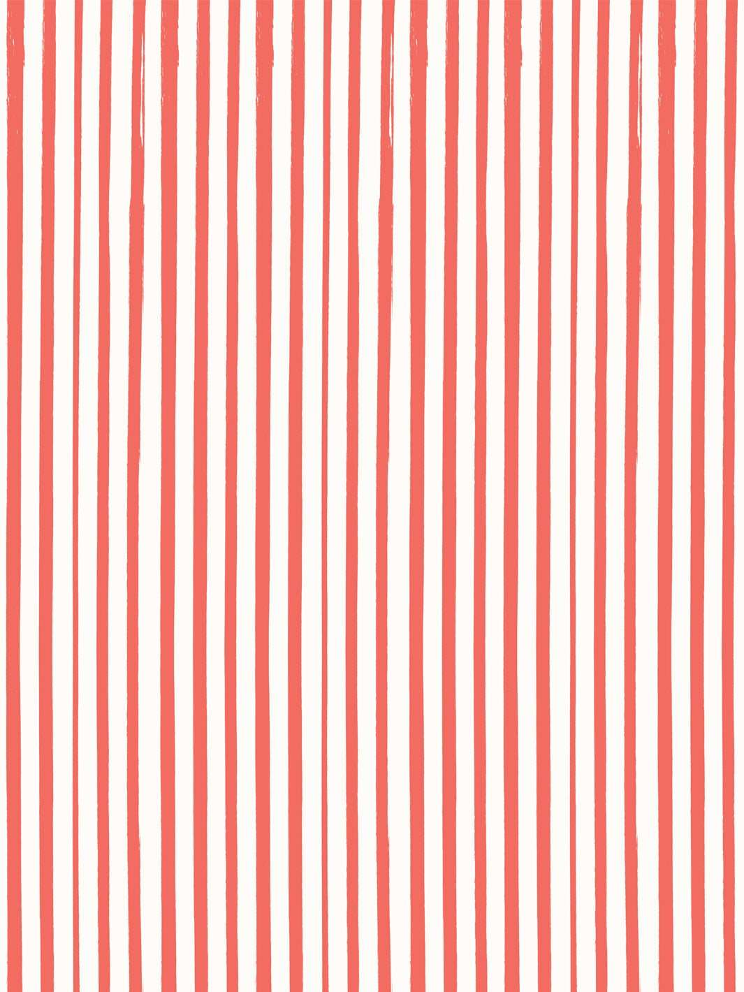 'painted Stripe' Wallpaper By Meri Meri - Red