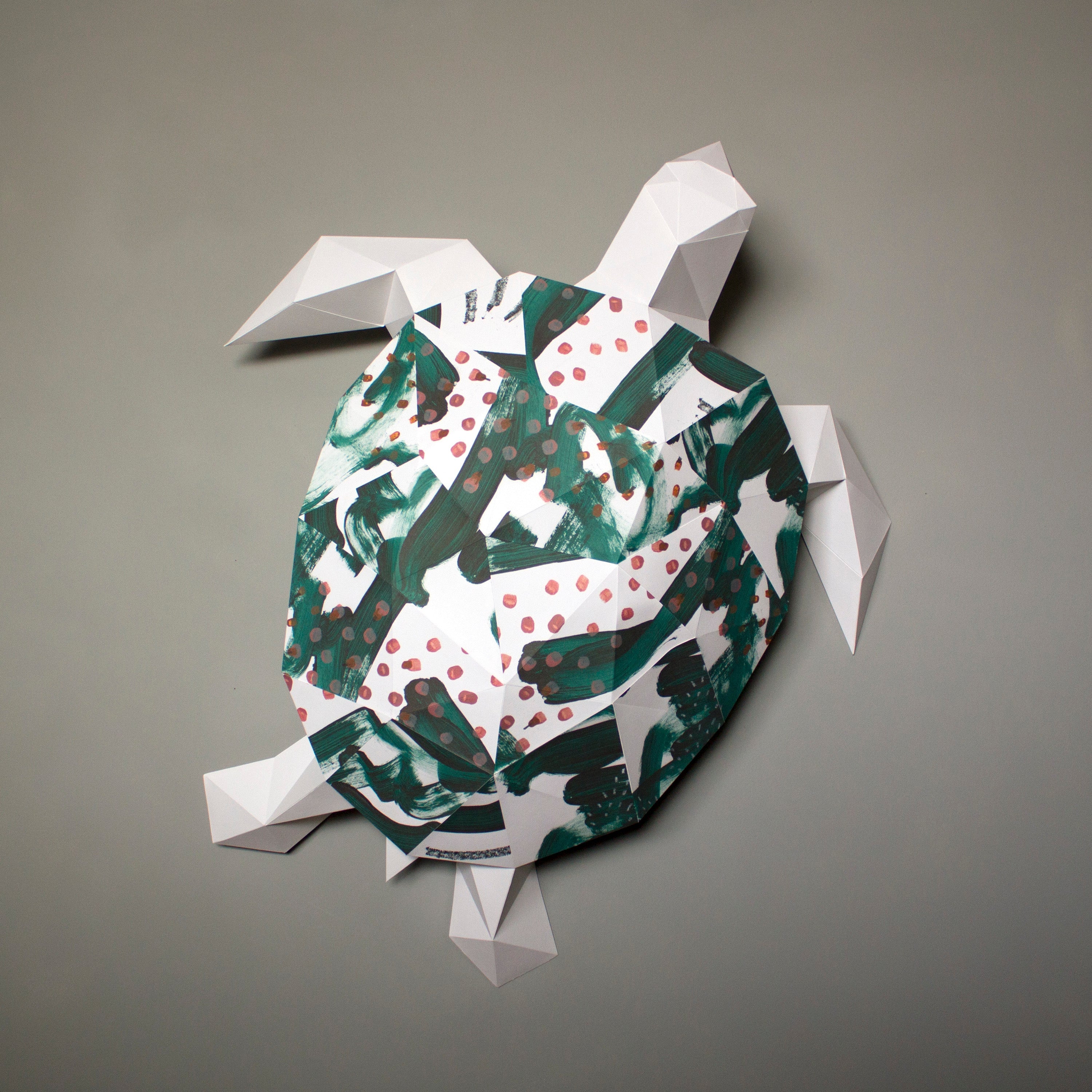 Donna The Painted Turtle | Diy Paper Craft Animal Kit