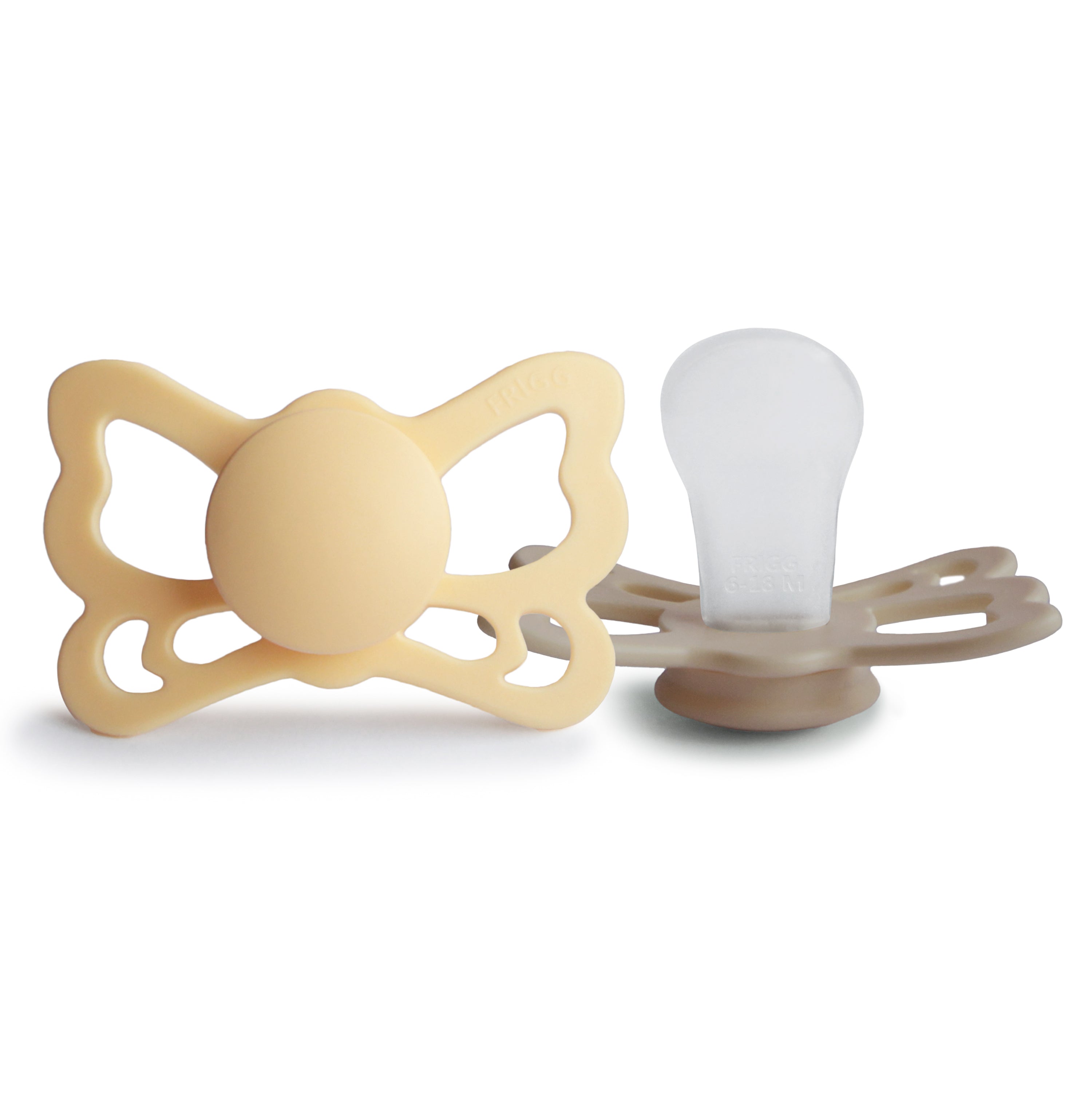 Frigg Butterfly Anatomical Silicone Pacifier 2-pack (6-18 Months)