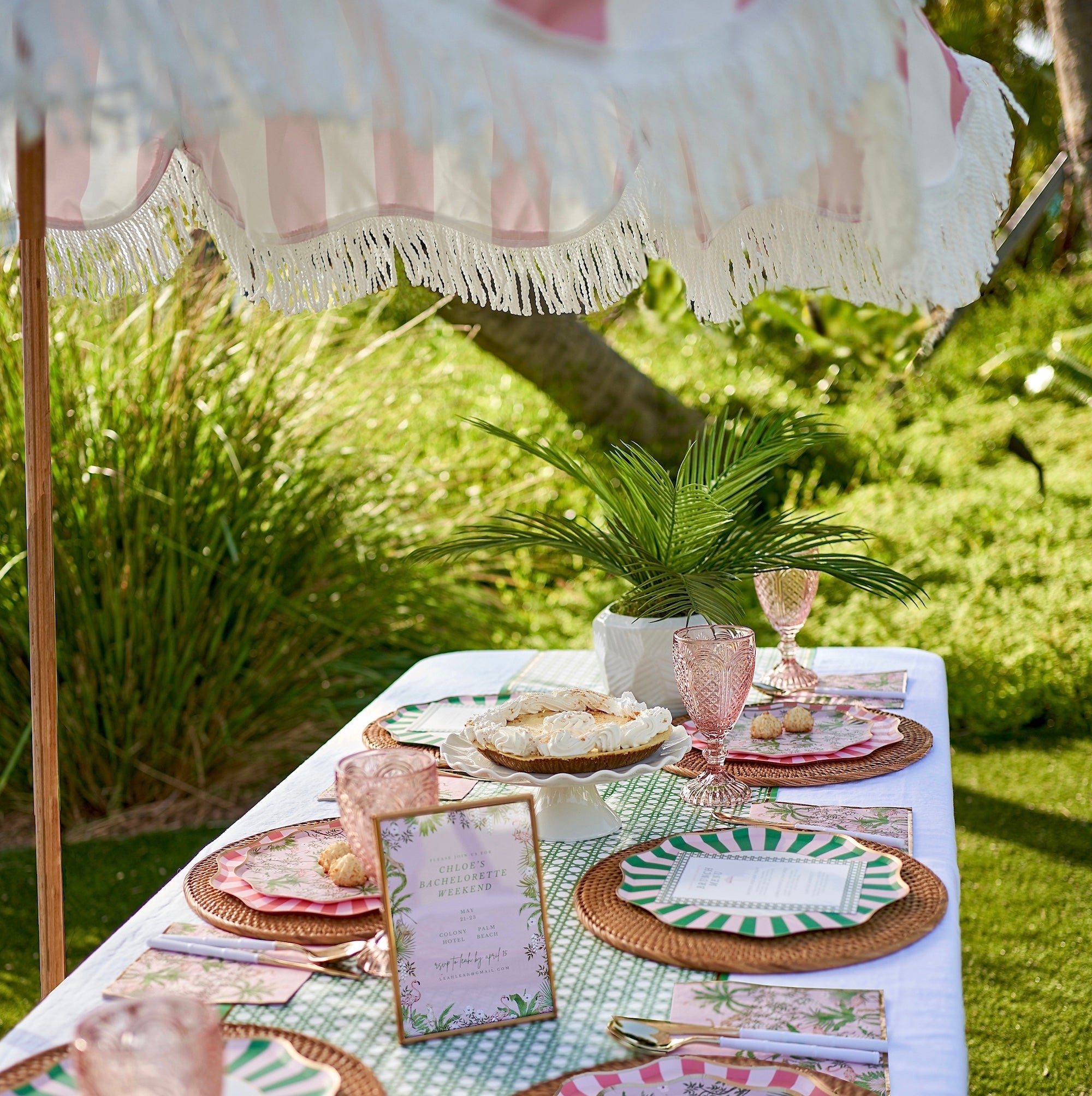 Palm Beach - Cabana Stripe Cocktail Napkins
