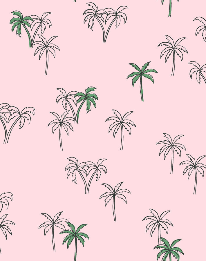 'palms' Wallpaper By Tea Collection - Ballet Slipper