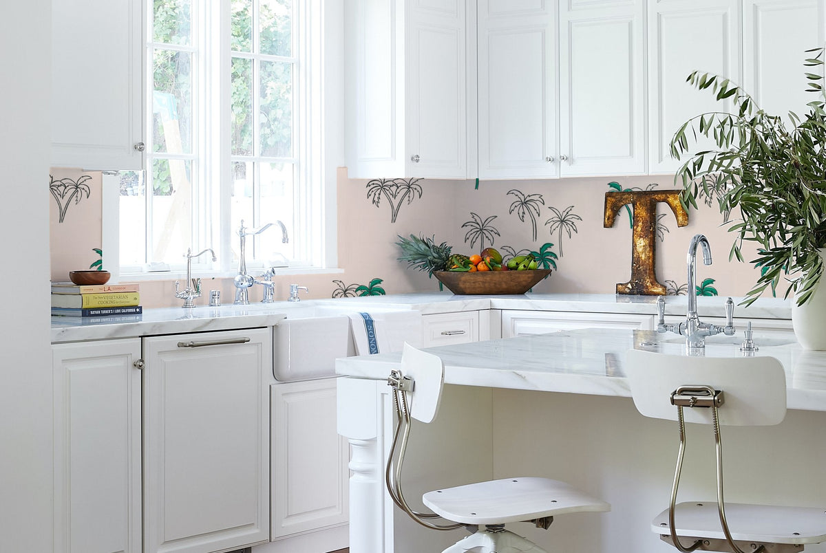 'palms' Wallpaper By Tea Collection - Emerald