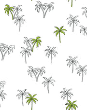'palms' Wallpaper By Tea Collection - Lime