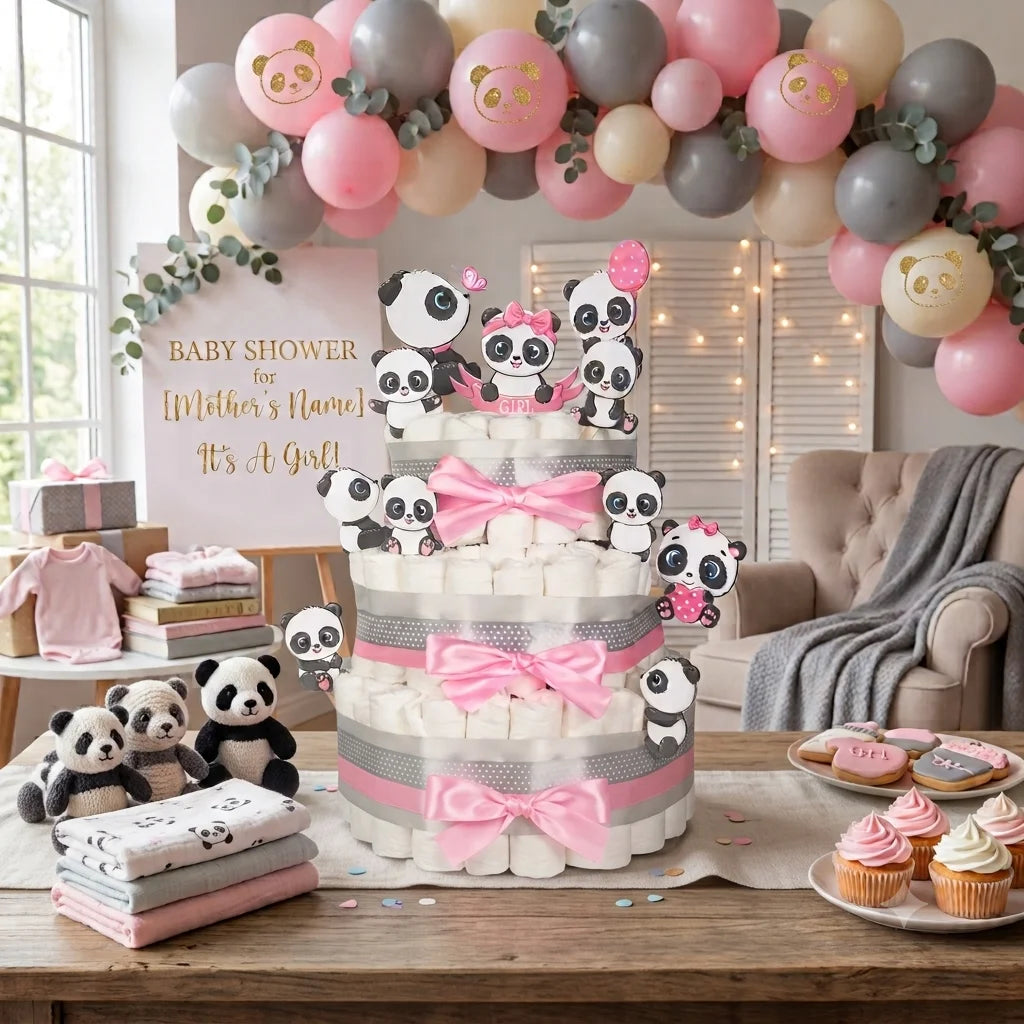 Panda Diaper Cake Kit