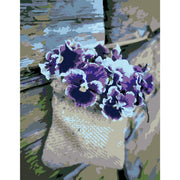 Pansies – Paint By Numbers Kit | Artwille | 14x18 Inch Canvas