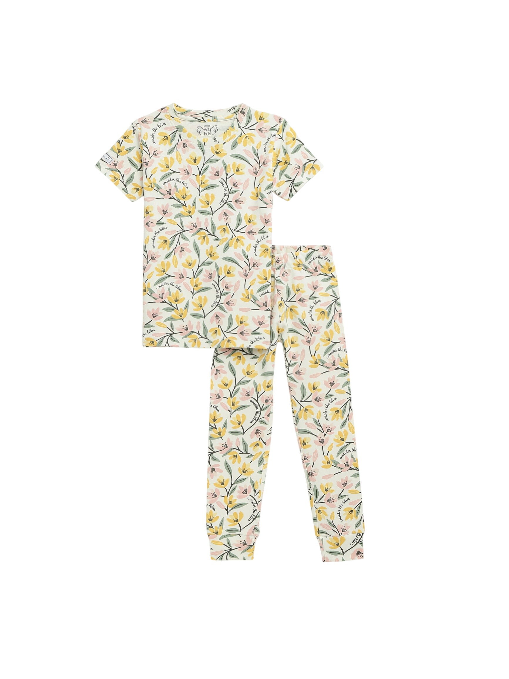 Consider The Lilies Short Sleeve Set Cotton