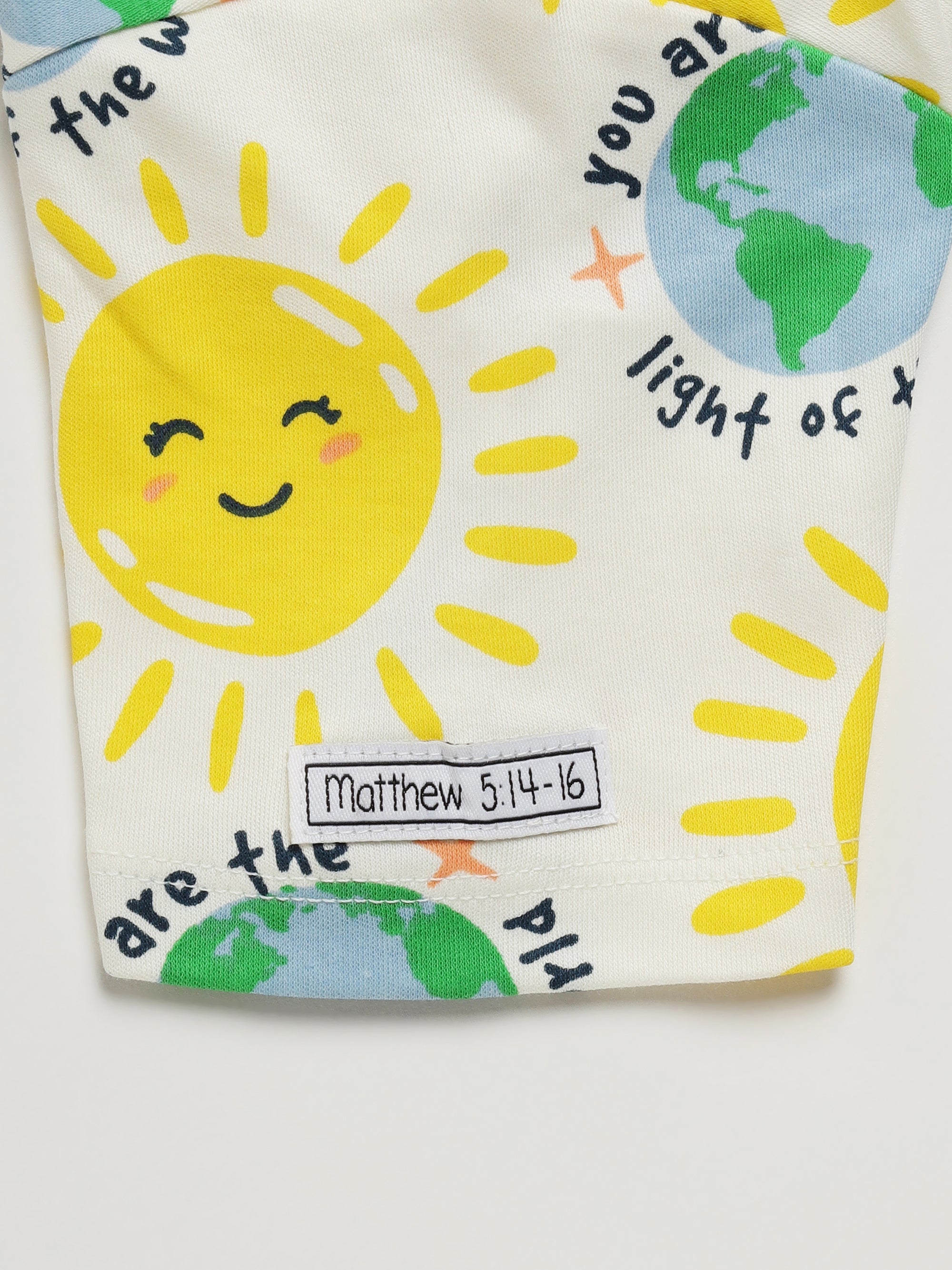 Light Of The World Short Sleeve Set Cotton