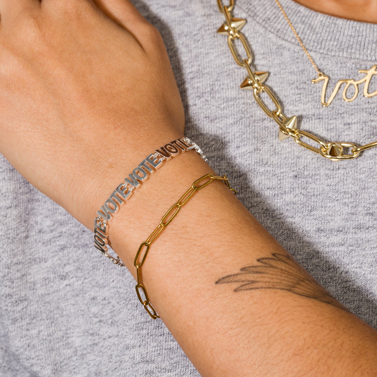 Paperclip Chain Bracelet