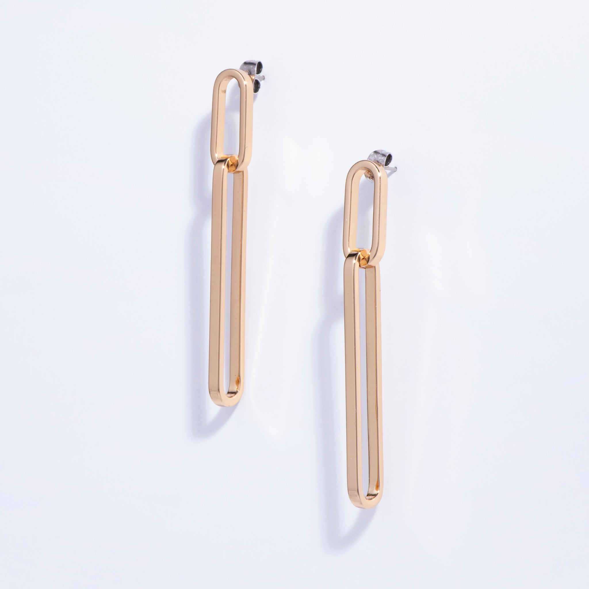 Paperclip Drop Earrings