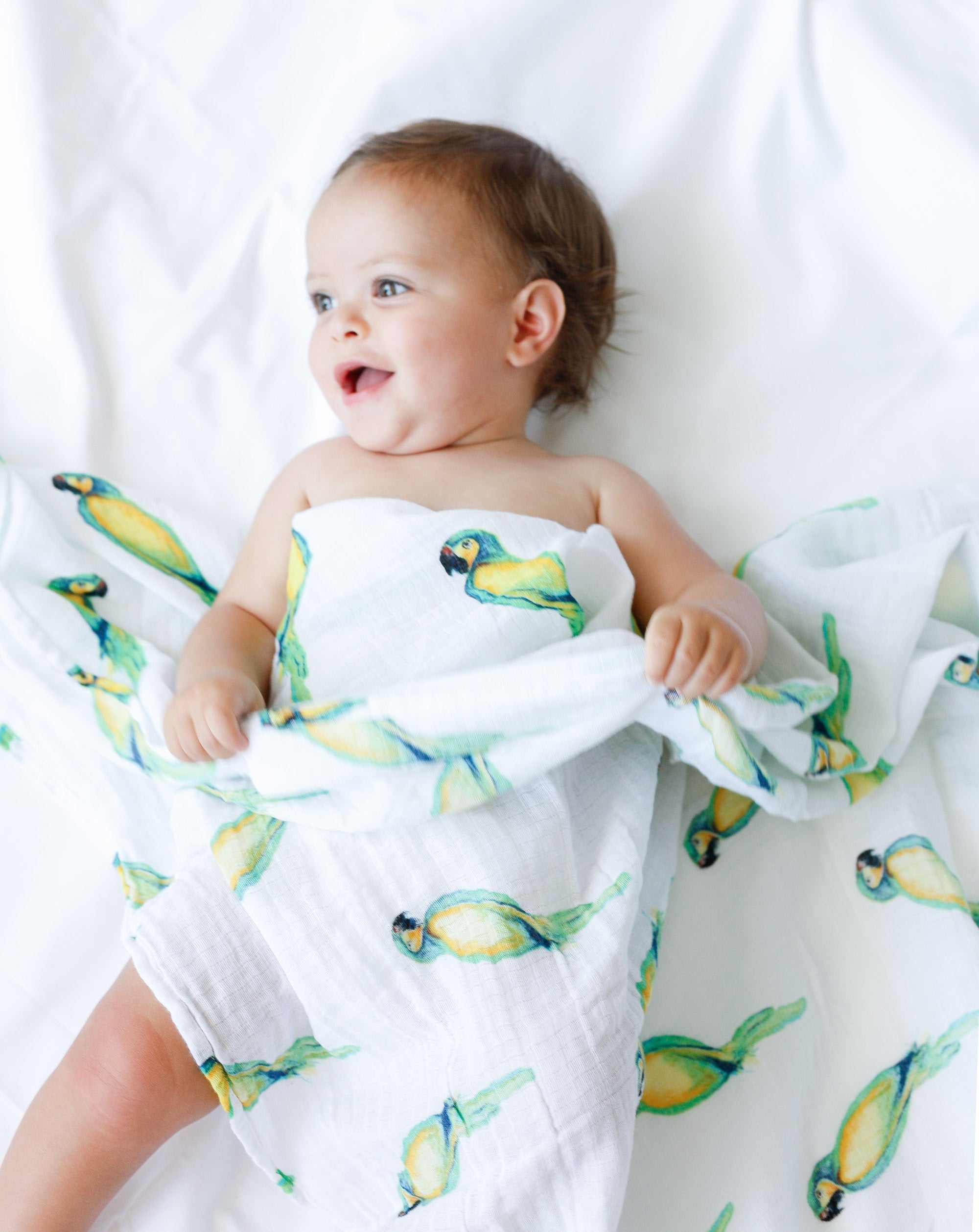 ORGANIC SWADDLE - PARROT