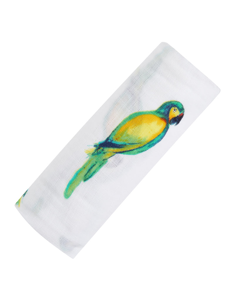 ORGANIC SWADDLE - PARROT