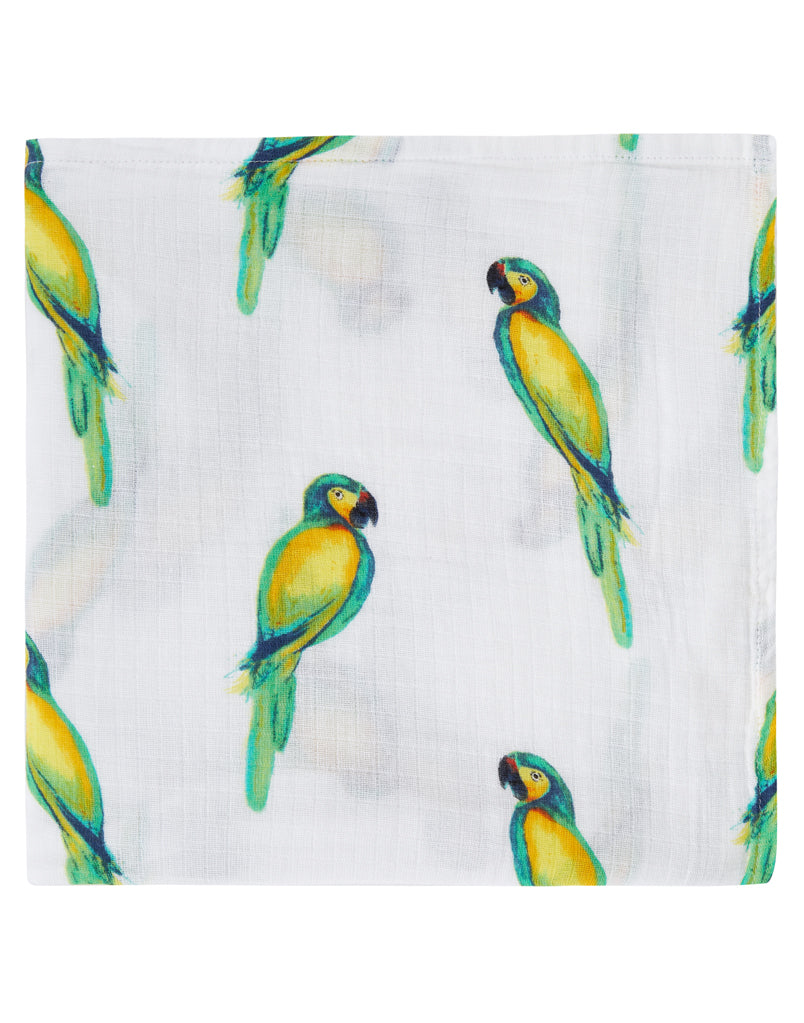 ORGANIC SWADDLE - PARROT