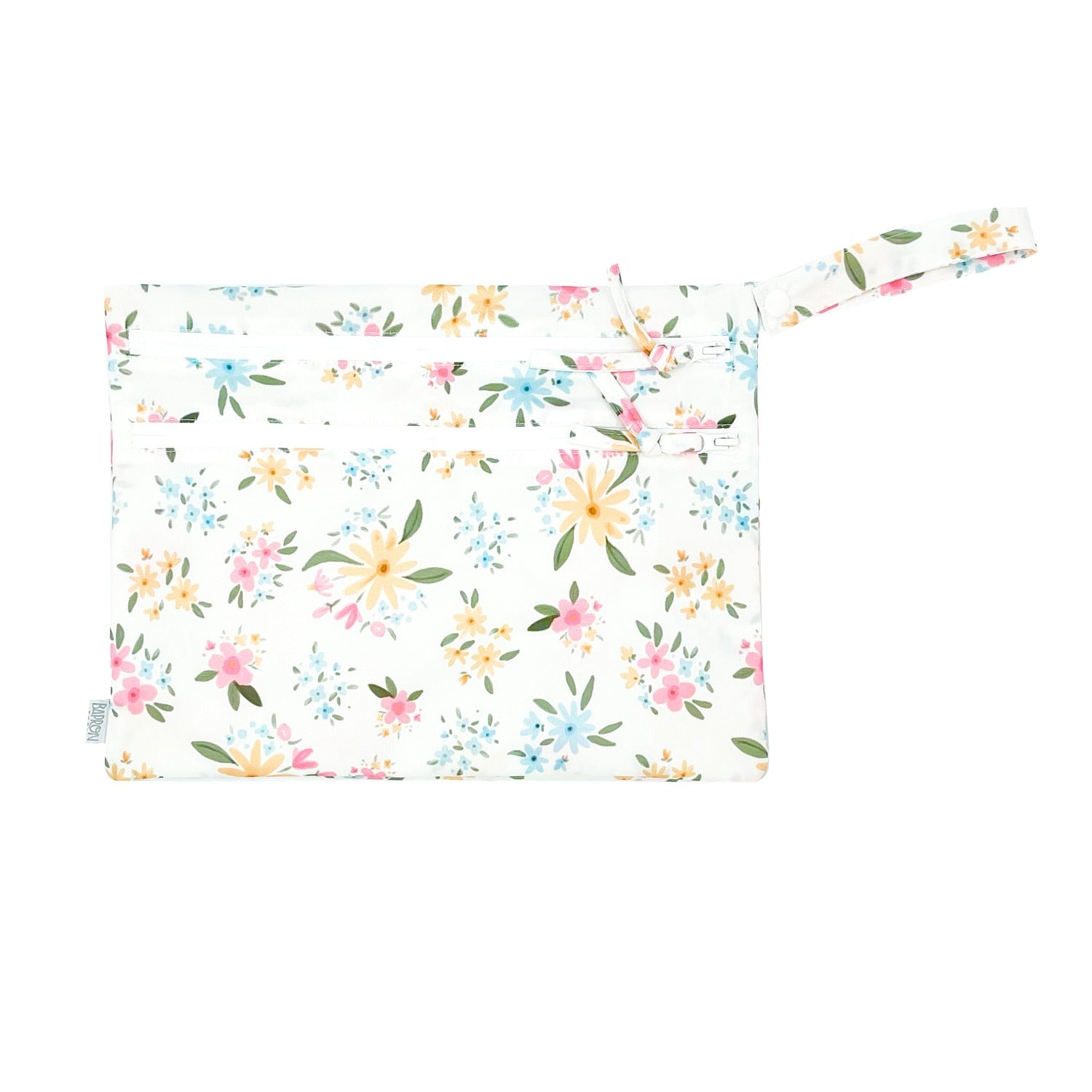 Pastel Floral - Waterproof Wet Bag (for Mealtime, On-the-go, And More!)