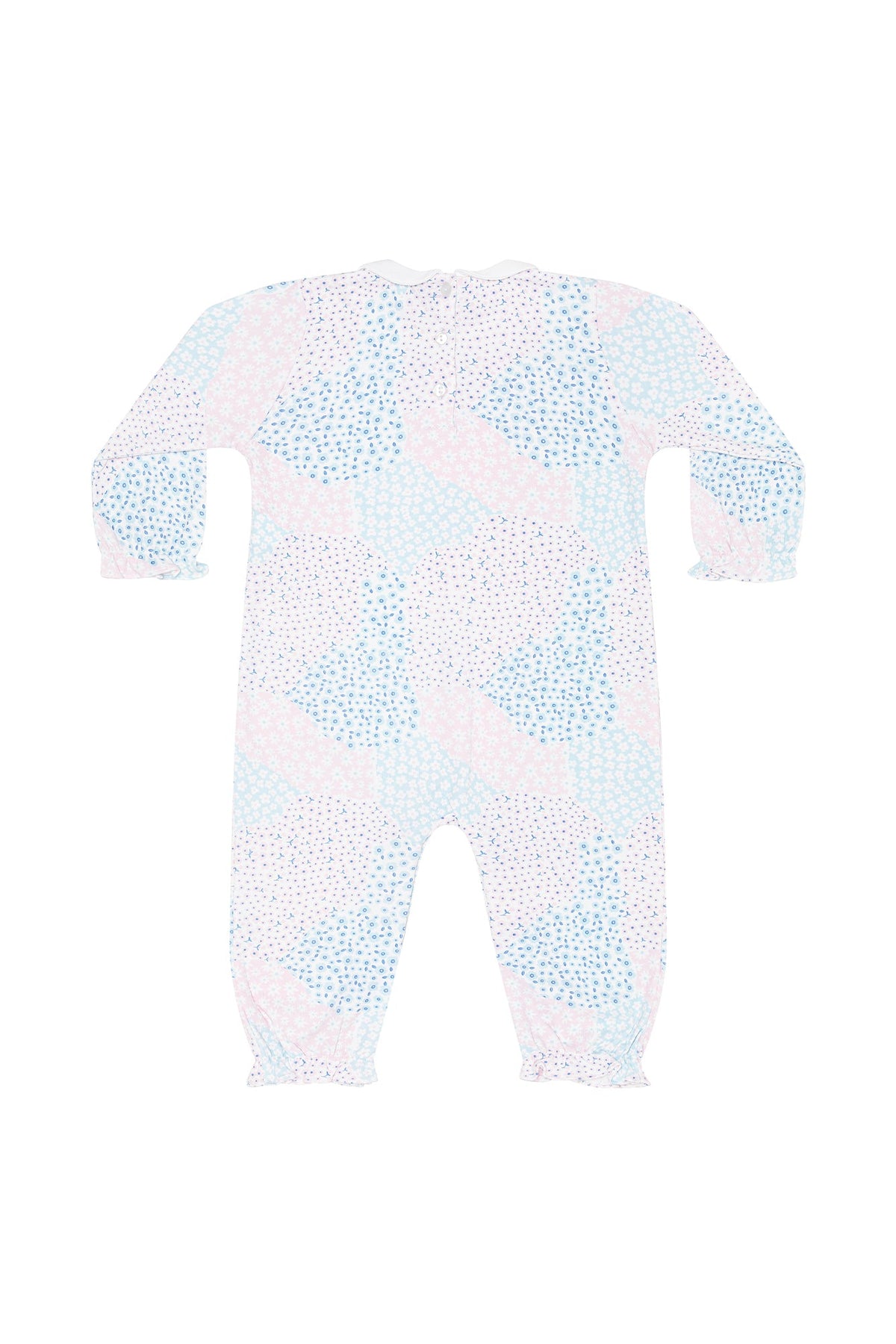 Patchwork Romper Ls