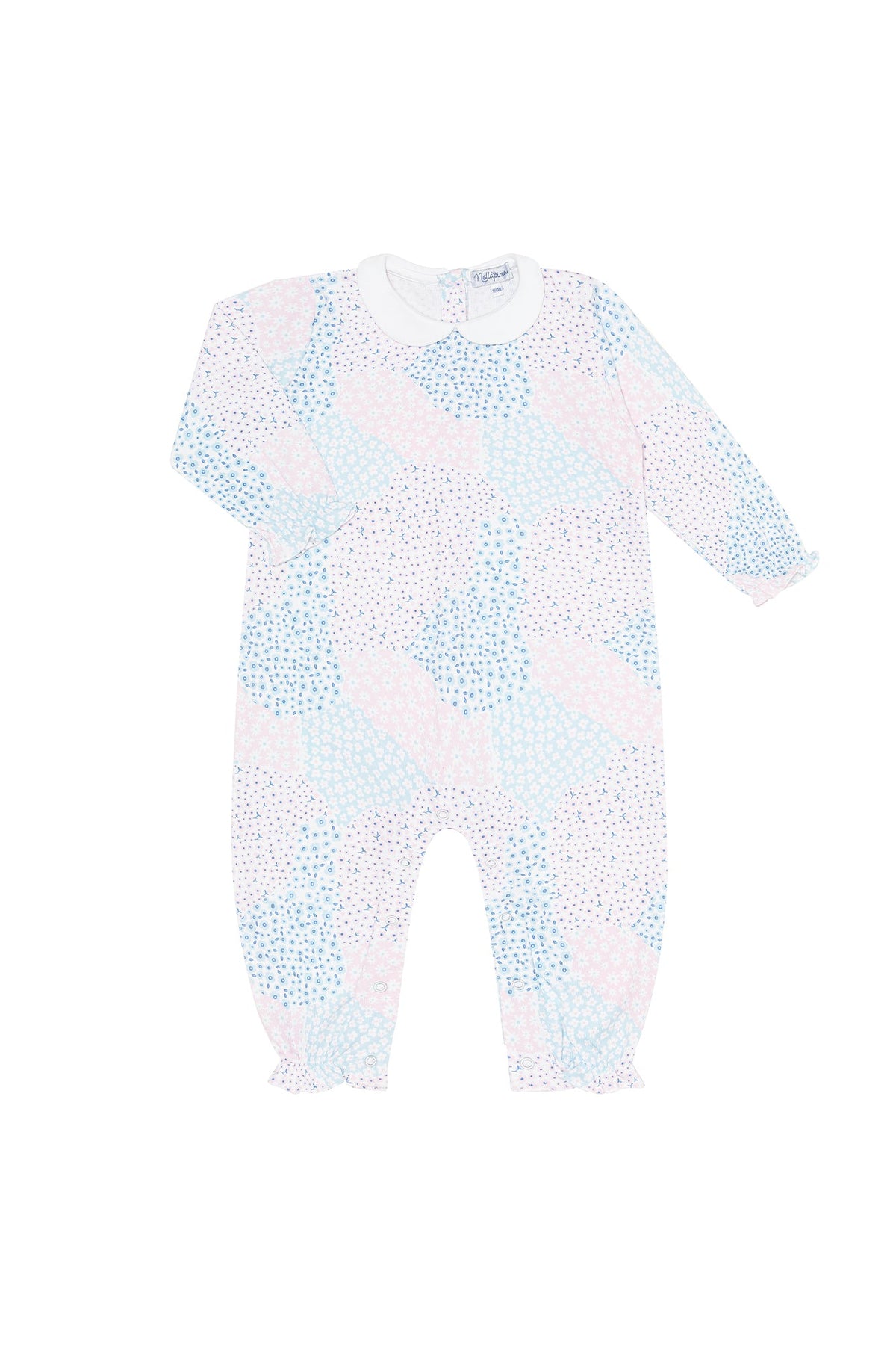 Patchwork Romper Ls