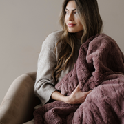 Patterned Faux Fur Throw Blankets